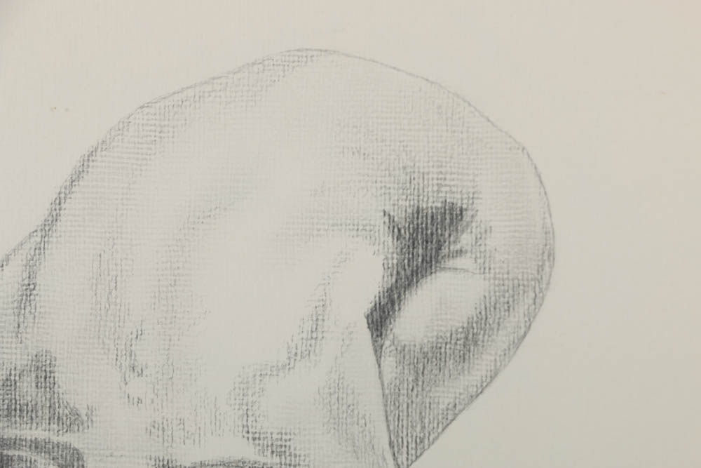 Phyllis Rutigliano Graphite Drawing on Paper of Bending Figure