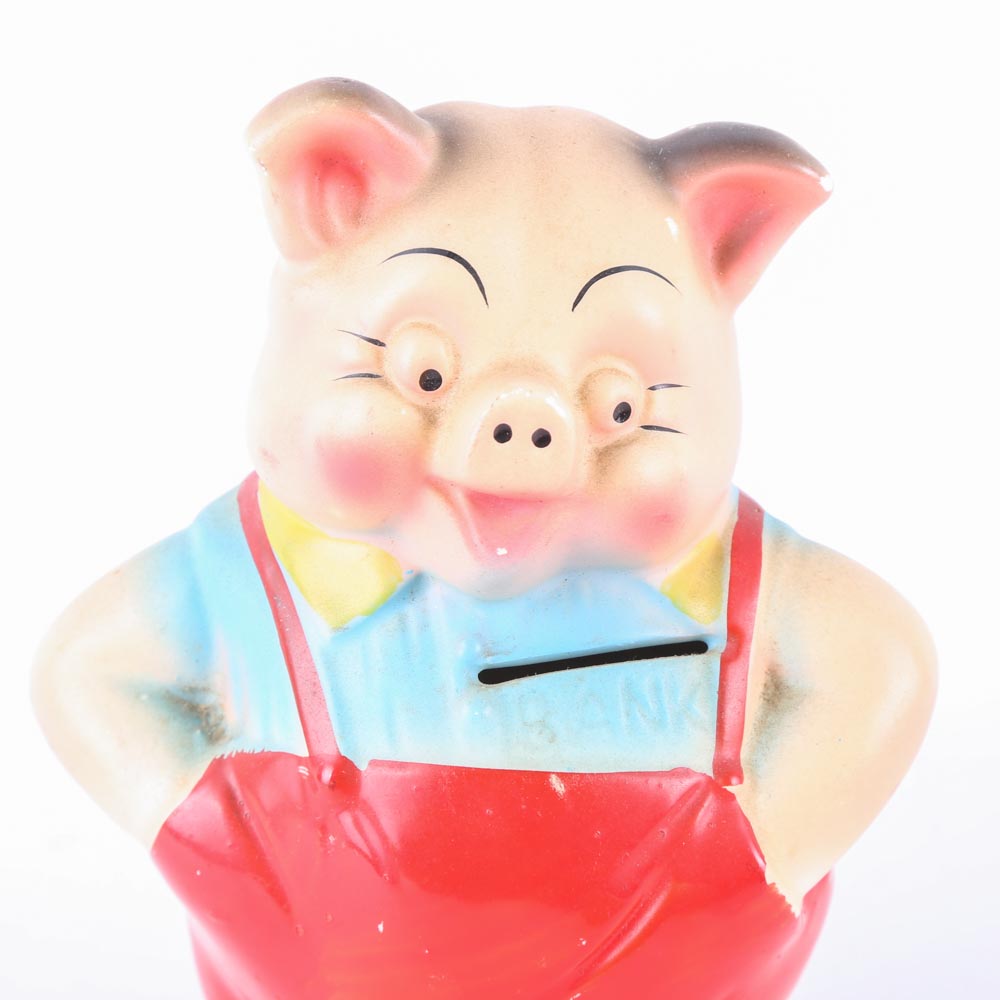 Vintage Ceramic Piggy Bank