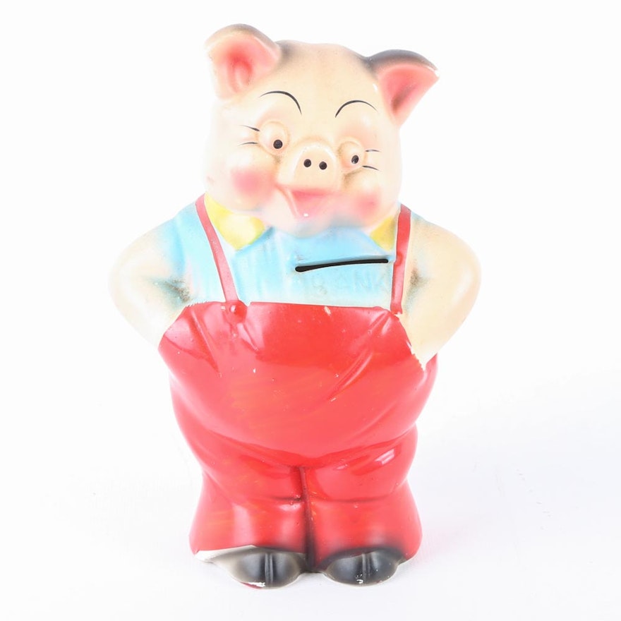 Vintage Ceramic Piggy Bank