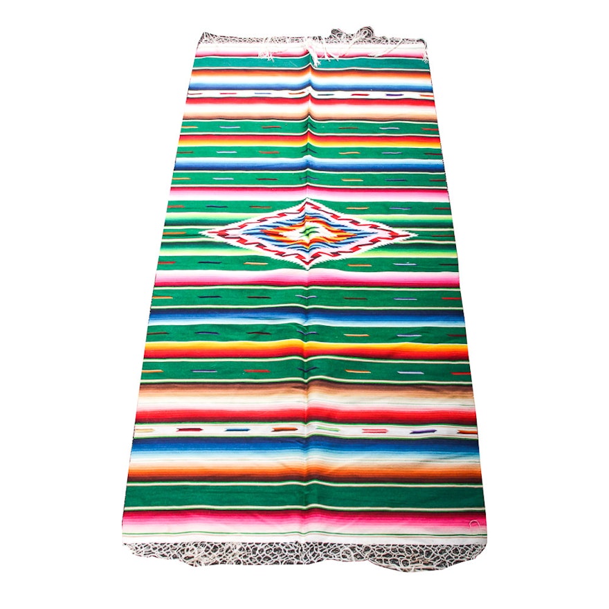 Woven Mexican Inspired Blanket Throw