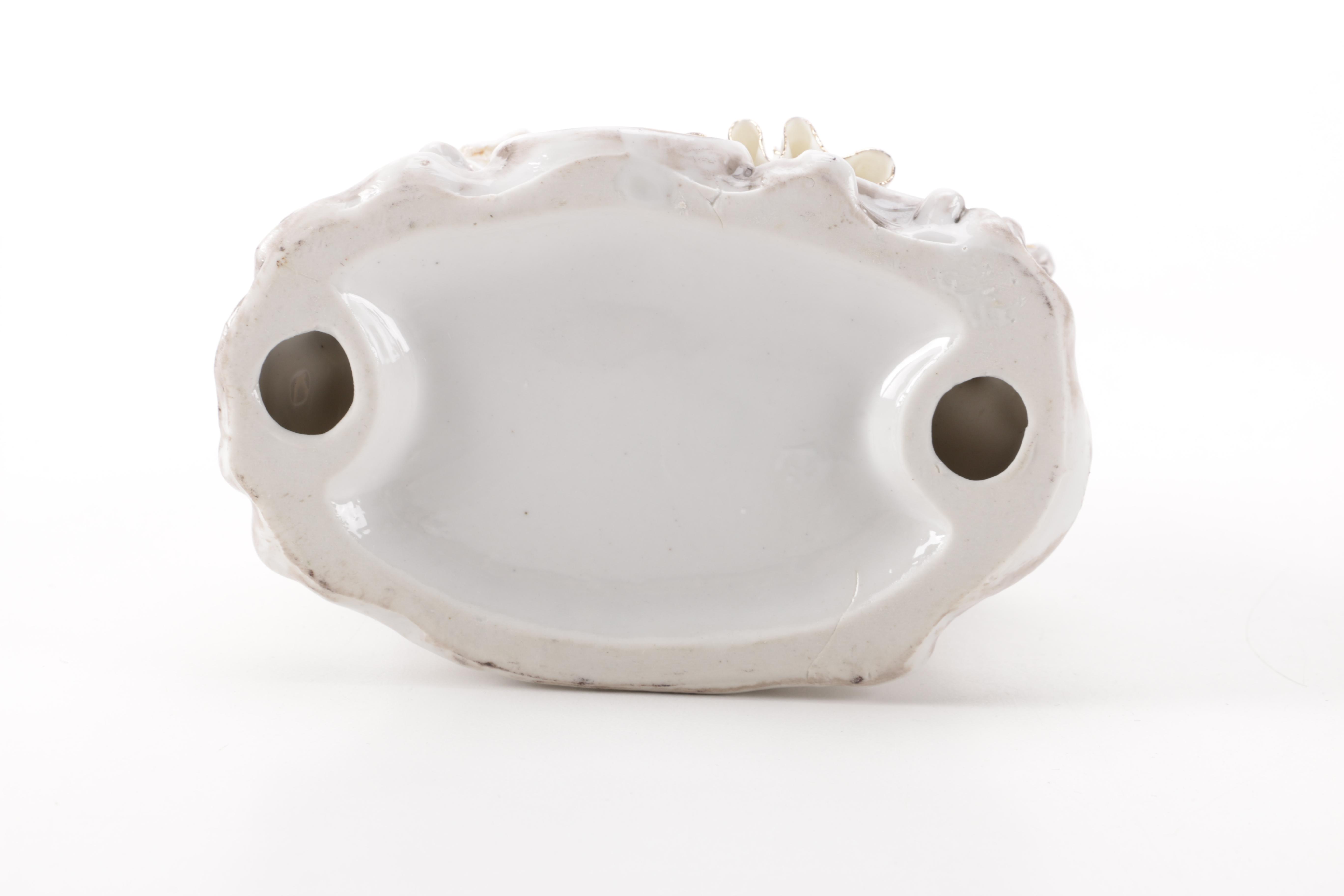 Vintage Porcelain Court Musician and Lady Figurines