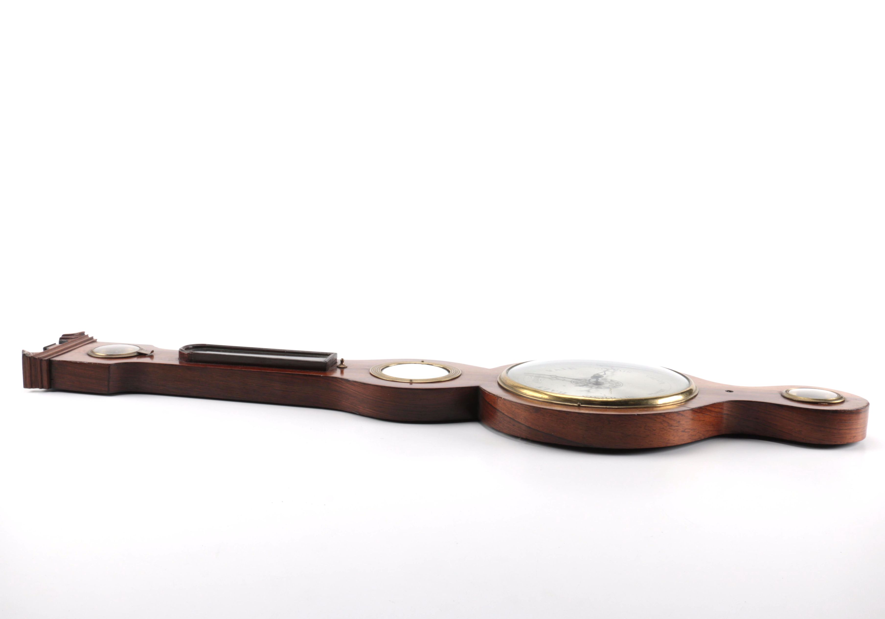 Antique Wheel Barometer by P. Corti, Exeter