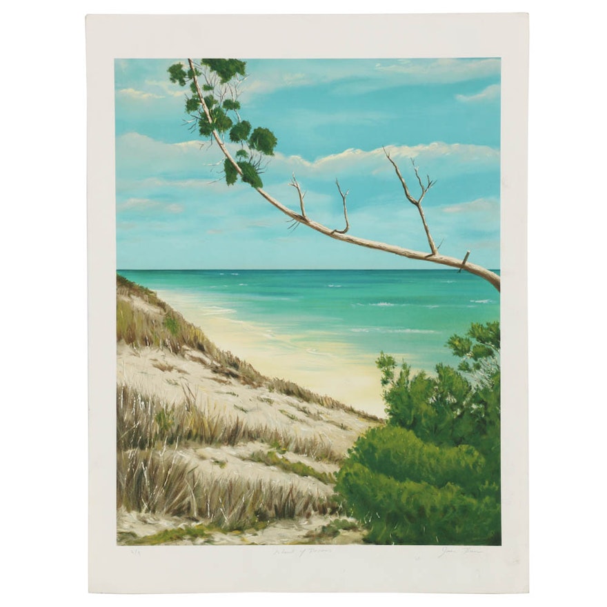 Limited Edition Lithograph on Paper "Island of Dreams"