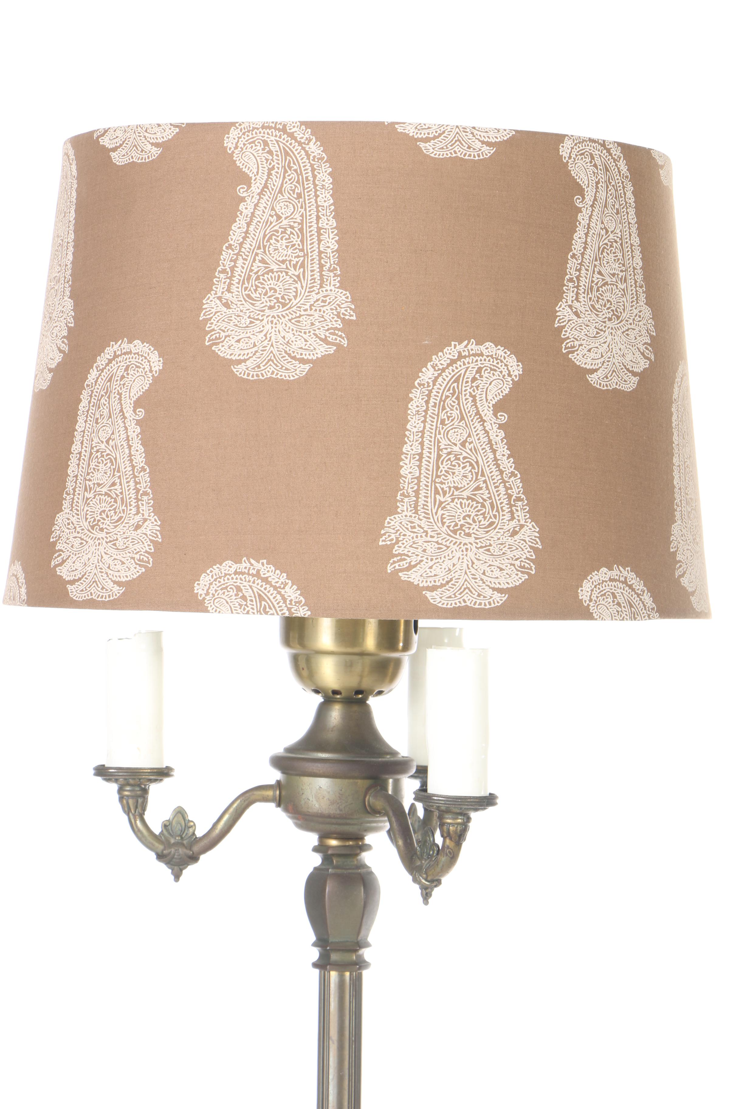 Brass Tone Floor Lamp