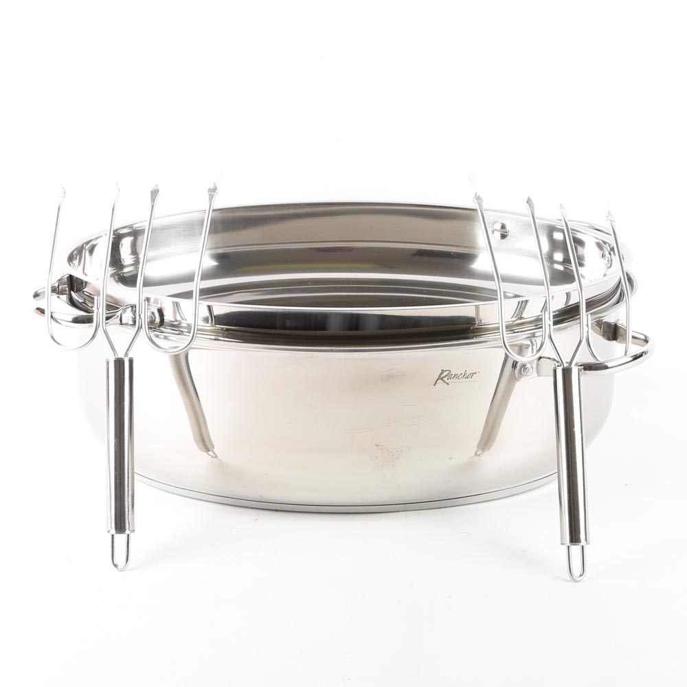 Stainless Steel Rancher Roaster and Accessories
