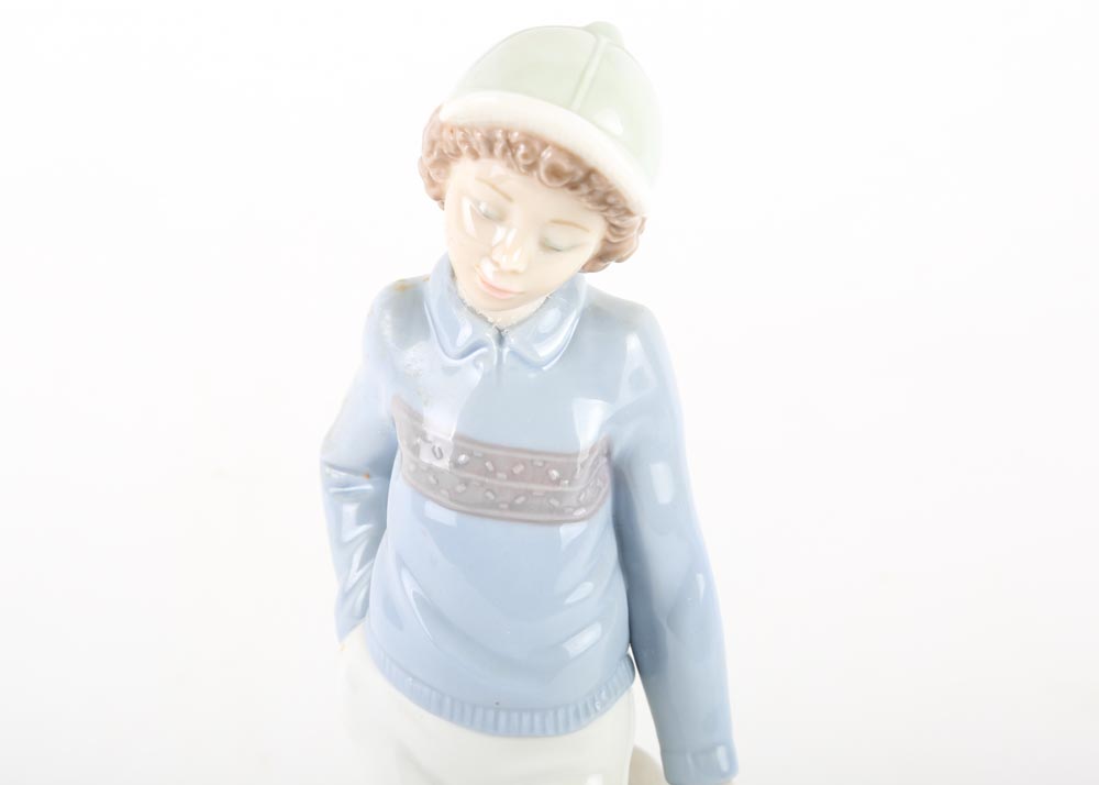 Nao by Lladro Boy With Skateboard Figurine