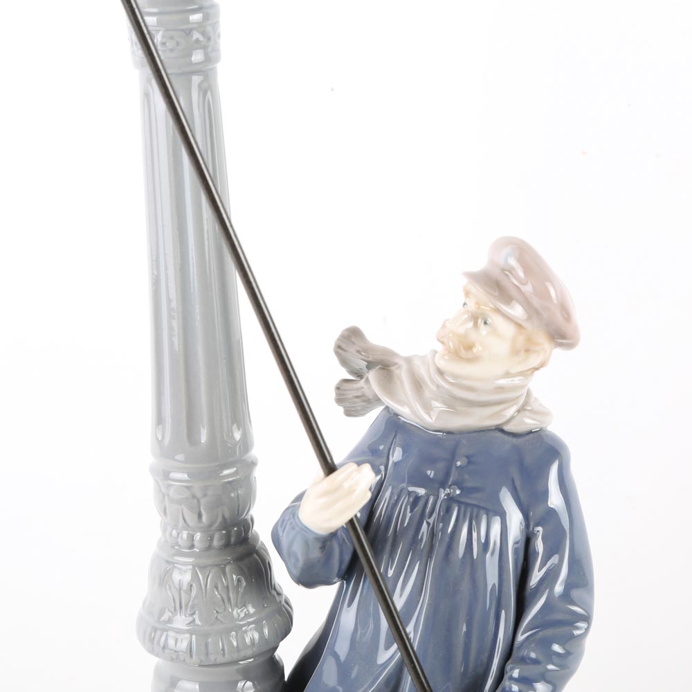Lladro "Lamplighter" Porcelain Figurine