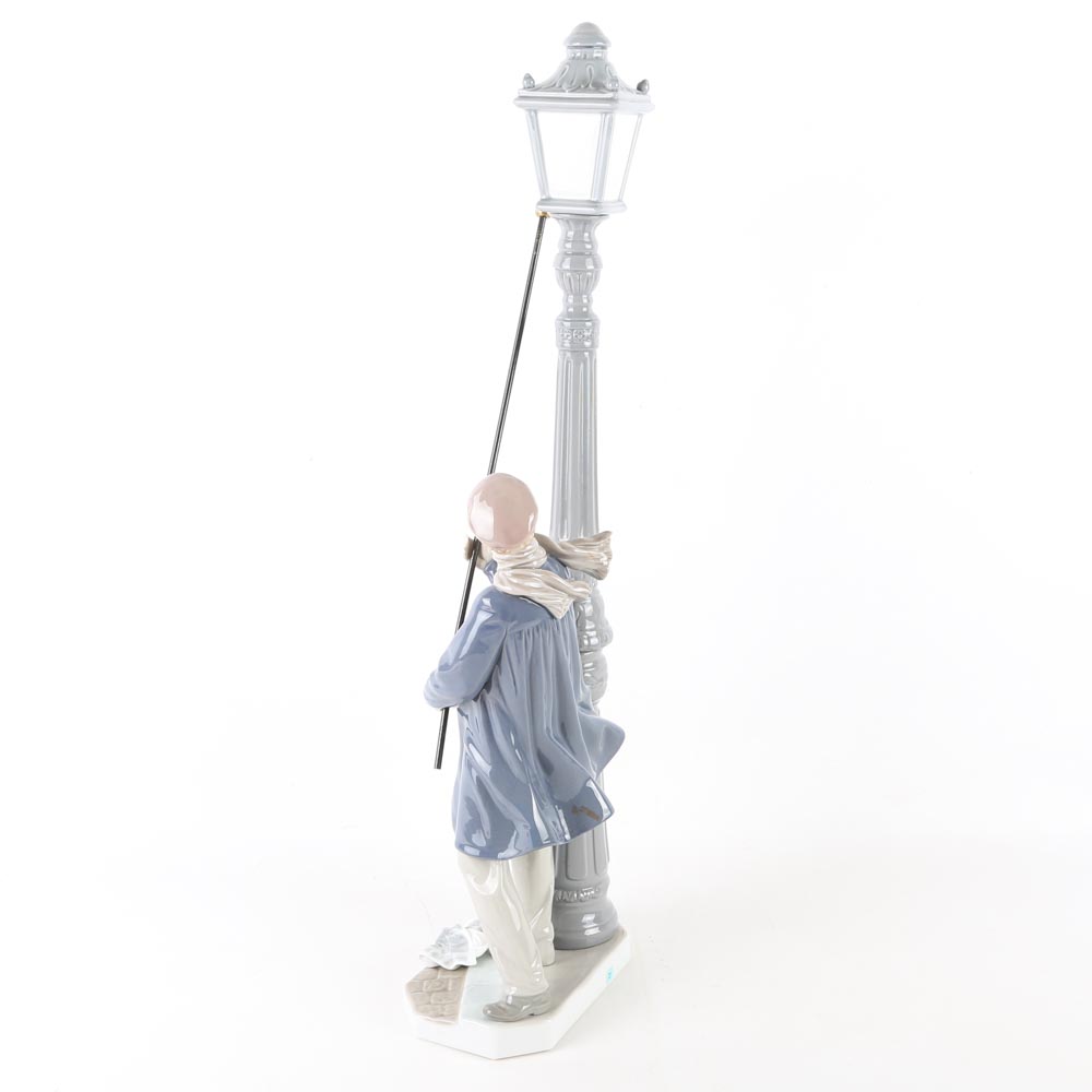 Lladro "Lamplighter" Porcelain Figurine