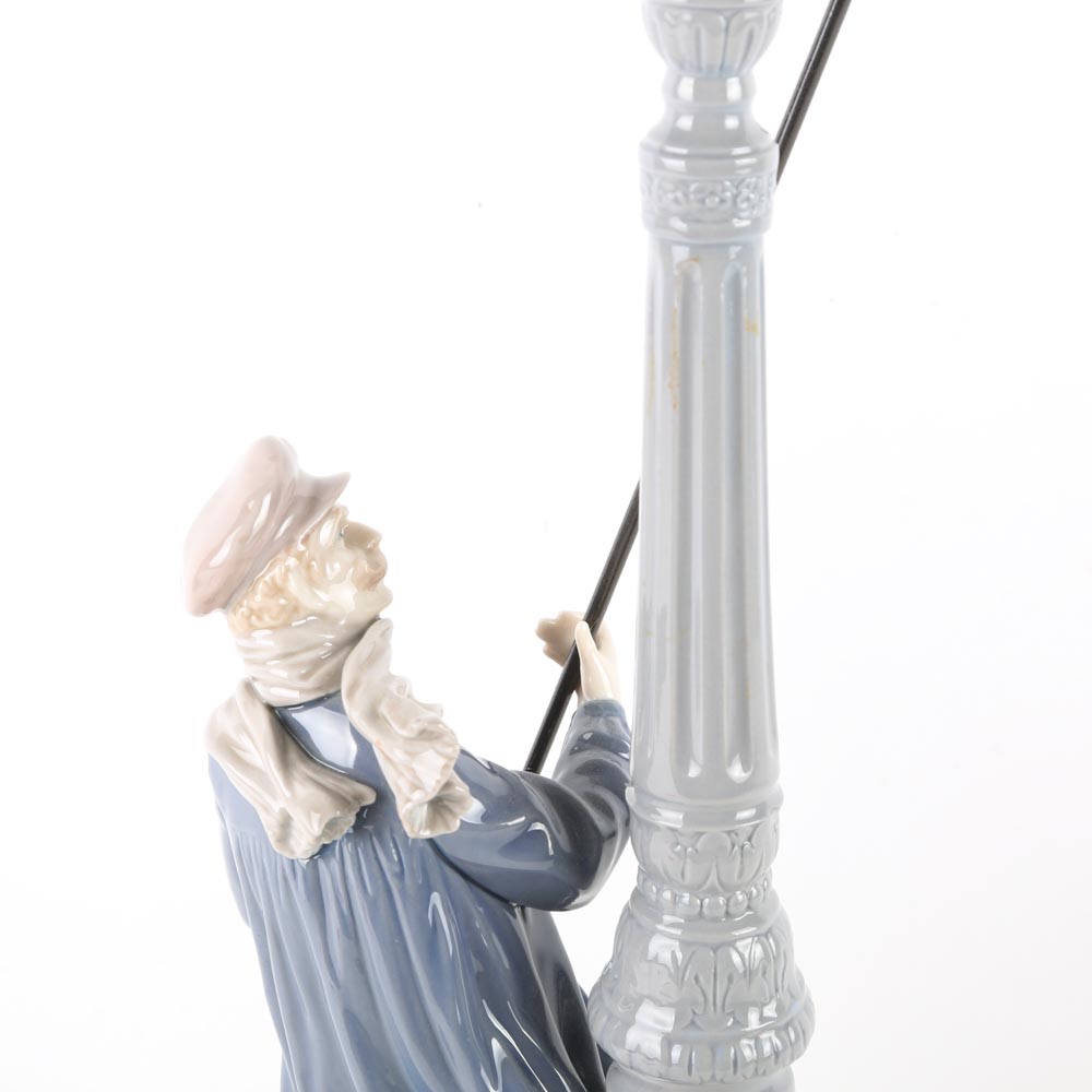 Lladro "Lamplighter" Porcelain Figurine