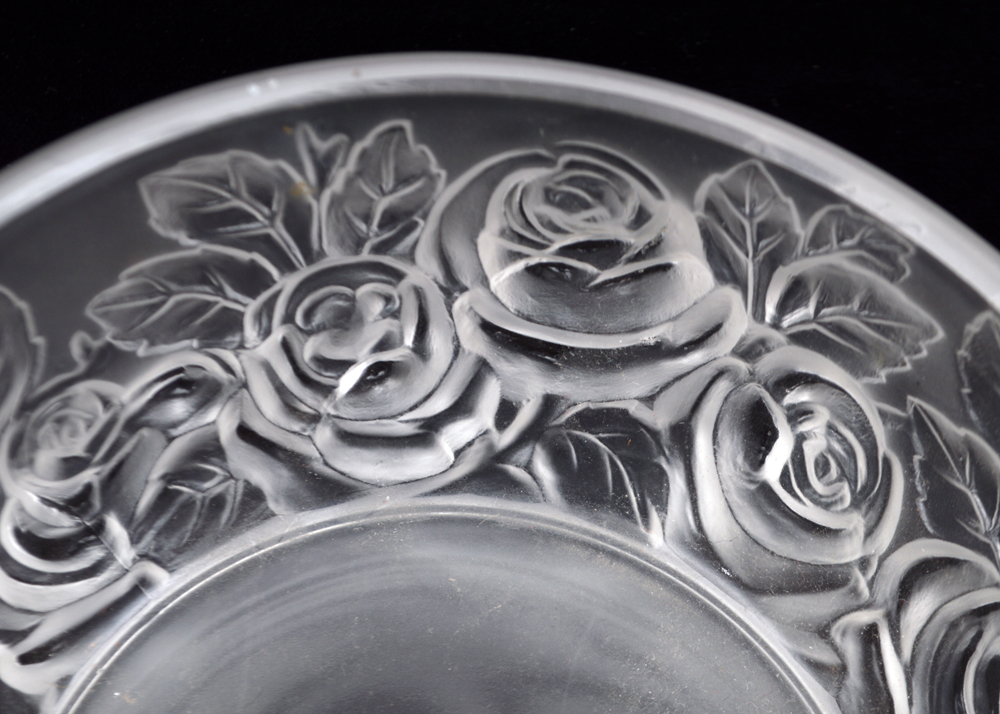 Verlys Art Deco Style "Rose" Bowls