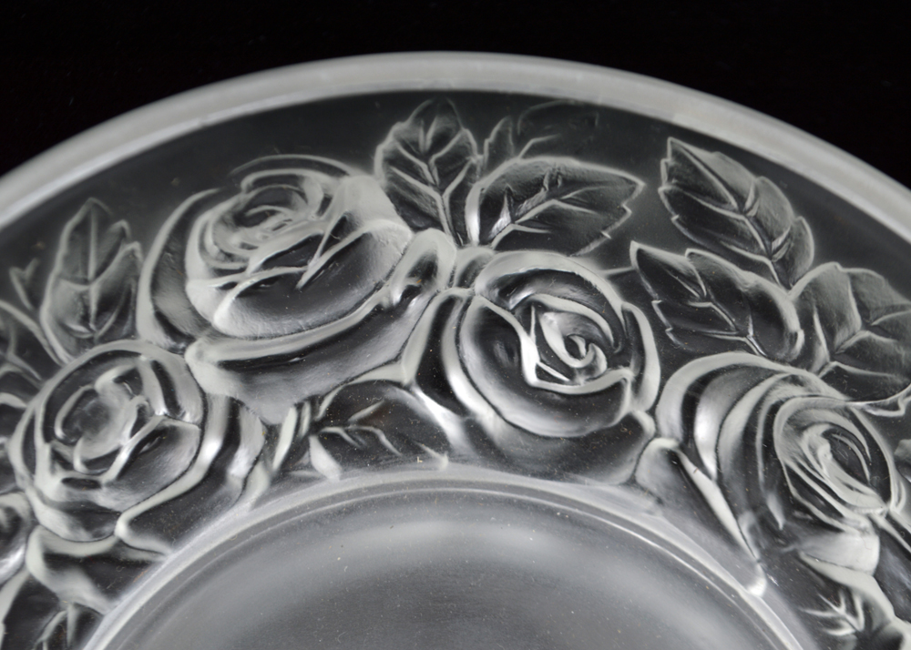Verlys Art Deco Style "Rose" Bowls