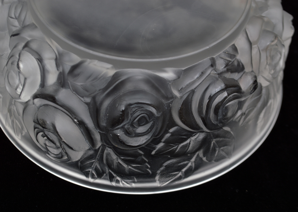 Verlys Art Deco Style "Rose" Bowls