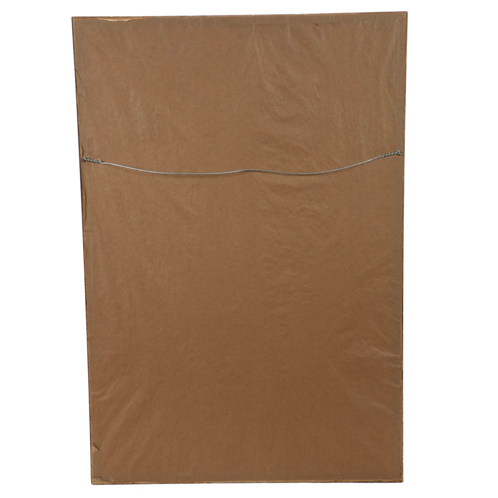 Antique Chinese Ancestor Gouache Painting