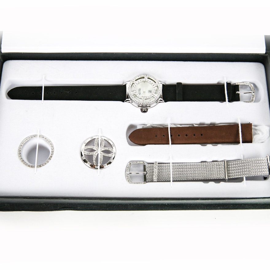 Victoria Wieck Wristwatch with Extra Bands and Bezels