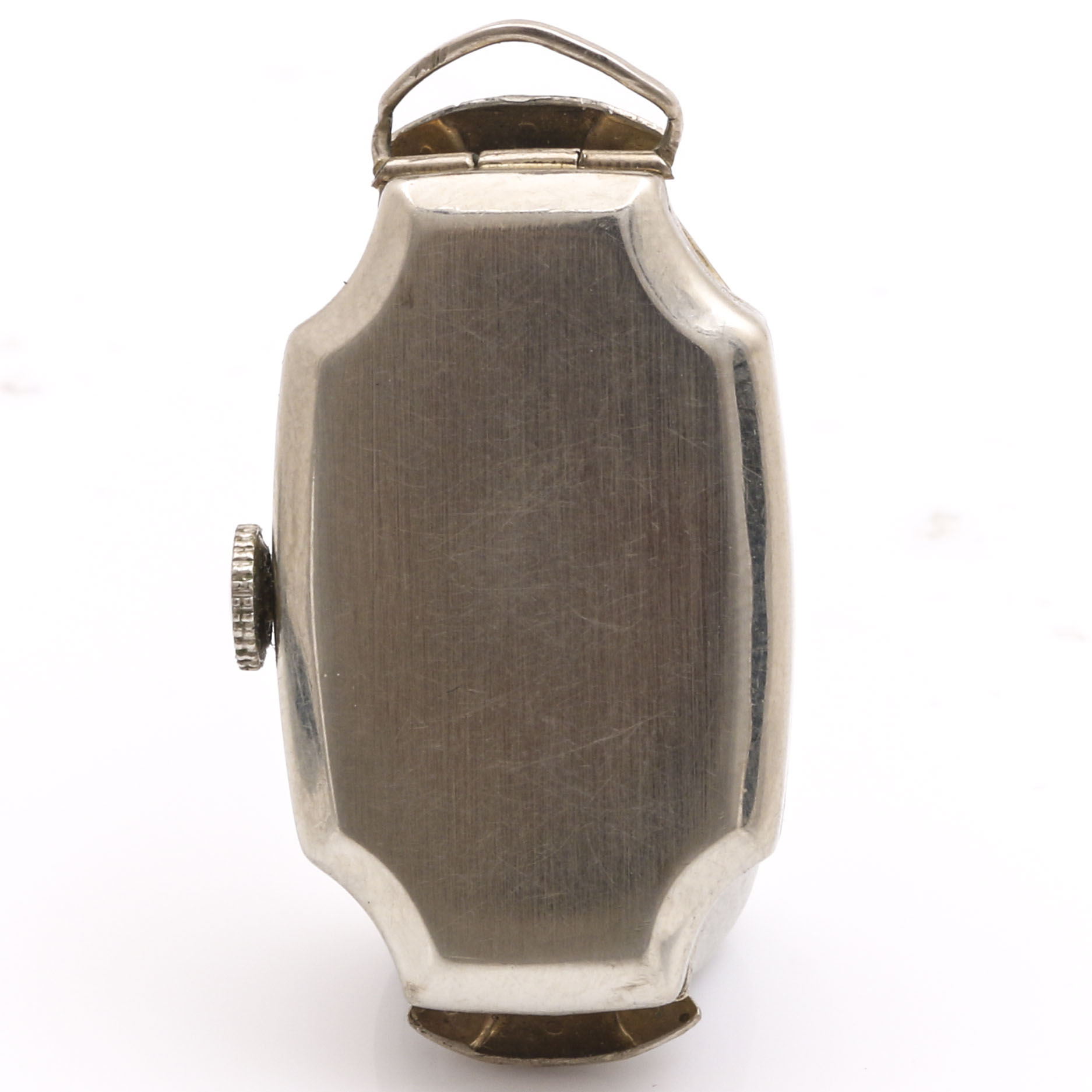 Brunner 14K White Gold Sapphire Watch Case