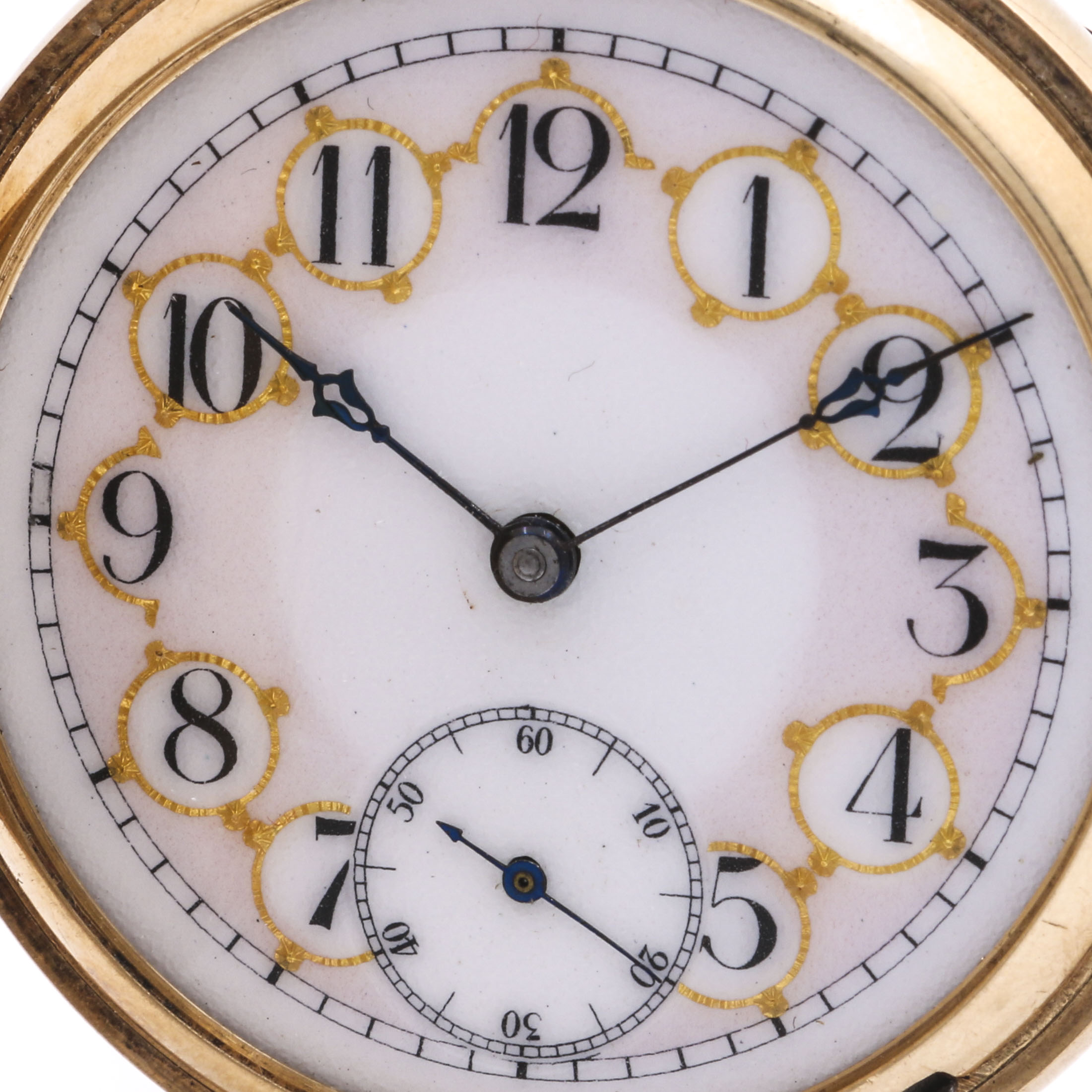 Seth Thomas 14K Yellow Gold Diamond Pocket Watch