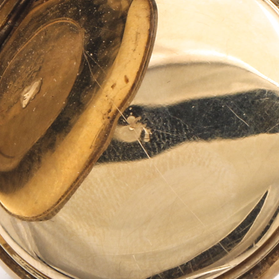 Seth Thomas 14K Yellow Gold Diamond Pocket Watch