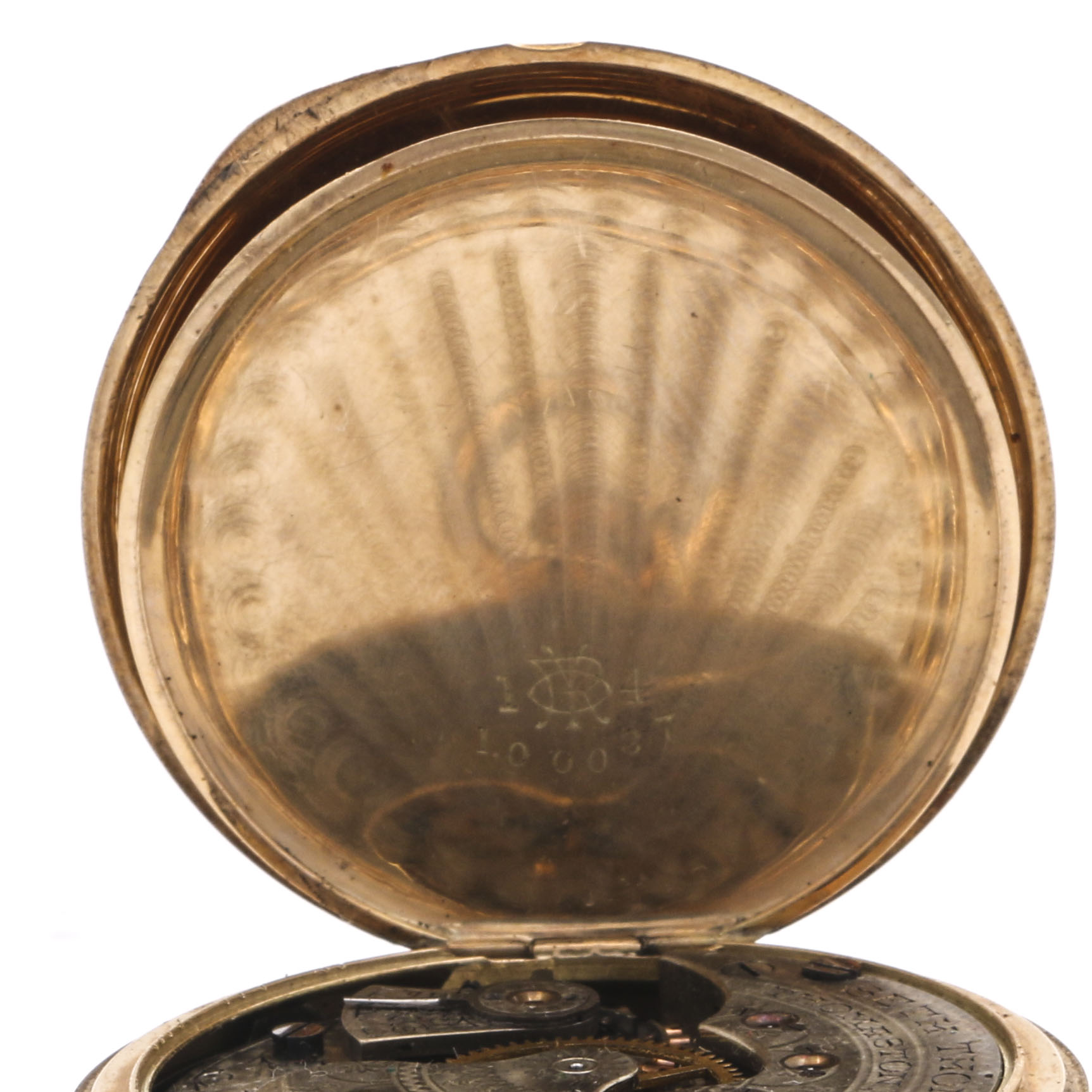 Seth Thomas 14K Yellow Gold Diamond Pocket Watch