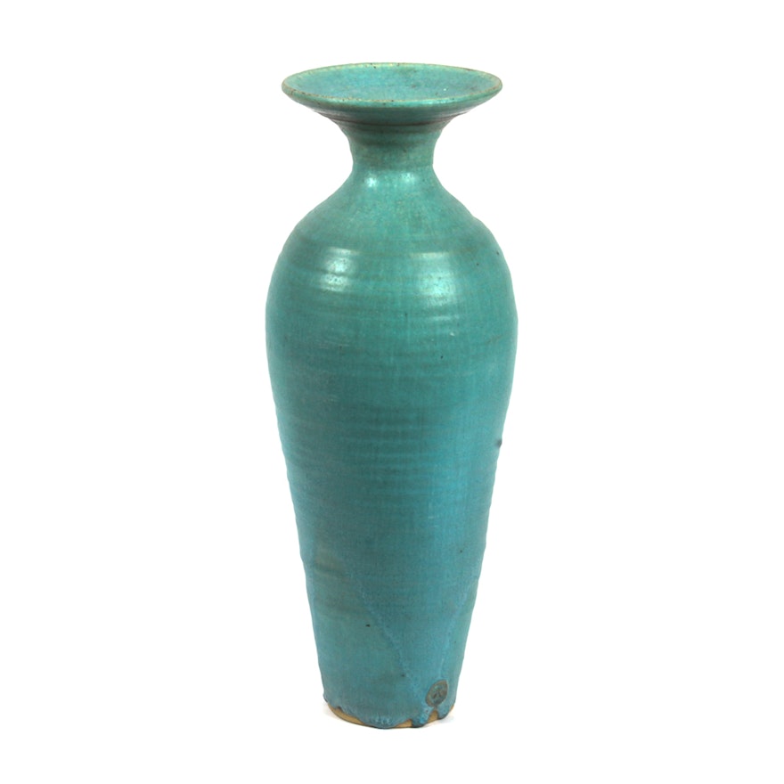 Daniel Slack Glazed Stoneware Vase