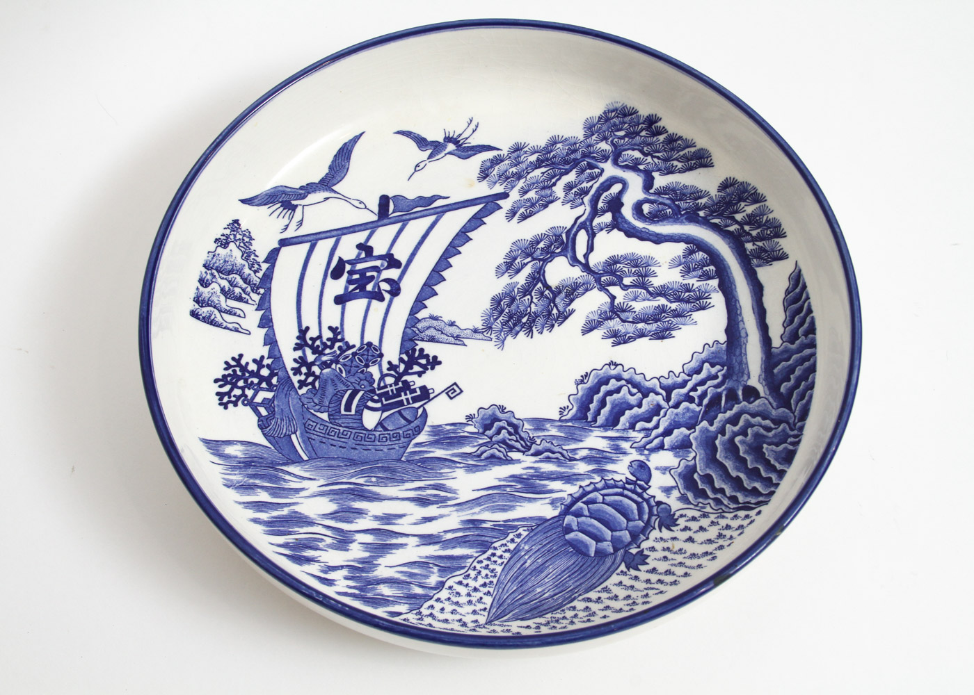 Collection of Blue and White Ceramic Pieces