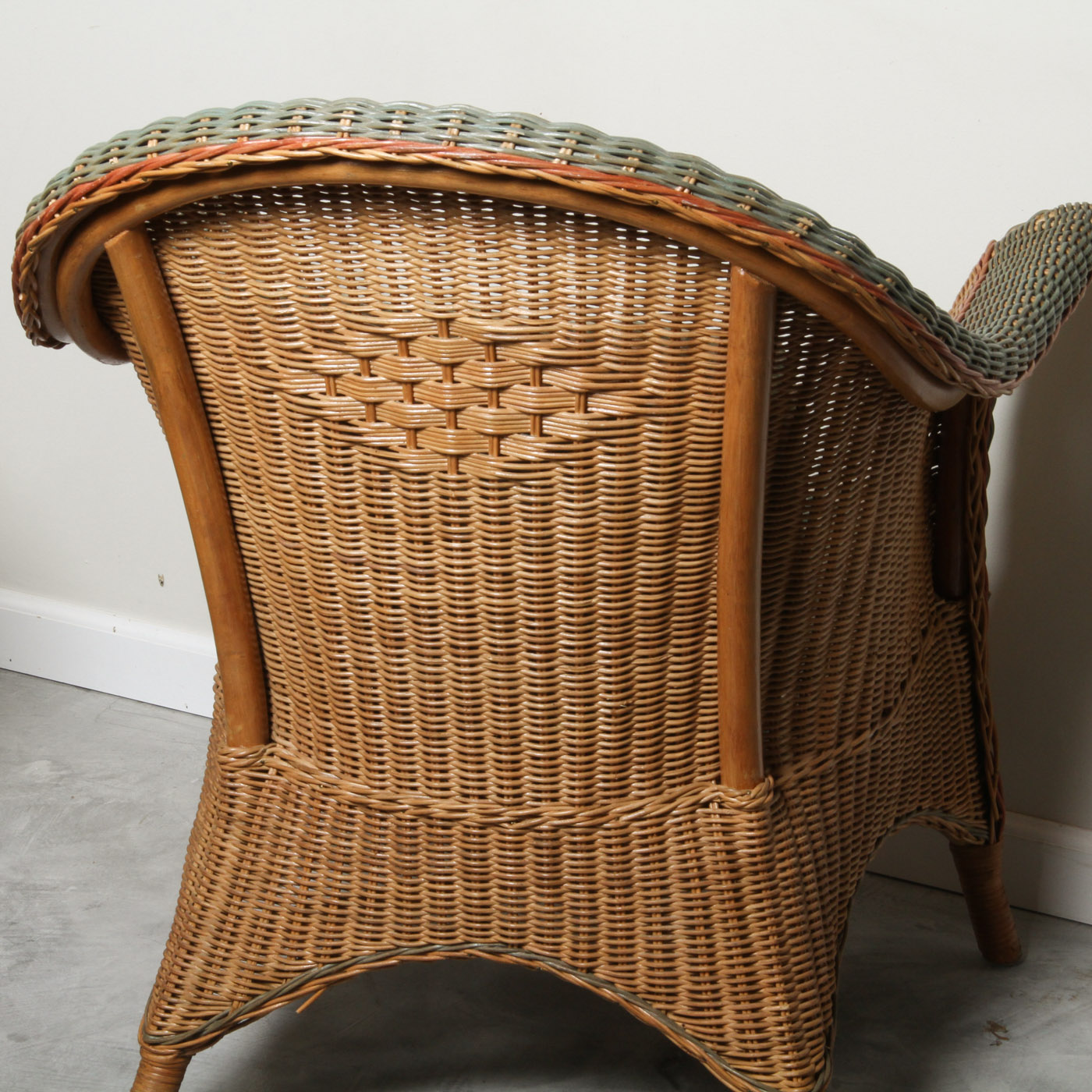 Wicker Chair and Side Table