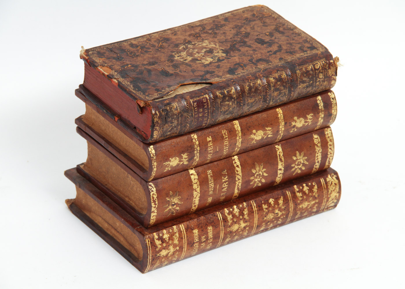 Vintage Cave à Liqueur featuring a Faux Book Design