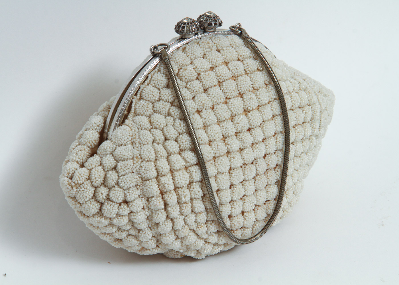 Vintage French Hand Beaded Purse
