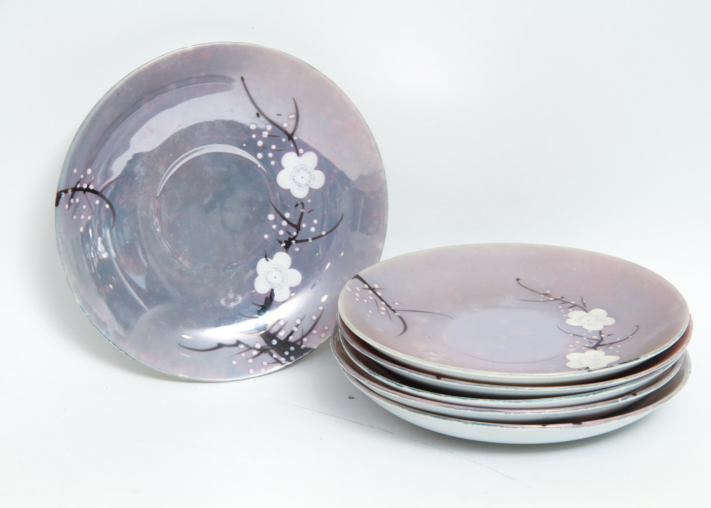 Hoha Yu Shoten and Co. Lusterware Tea Set and Serving Pieces