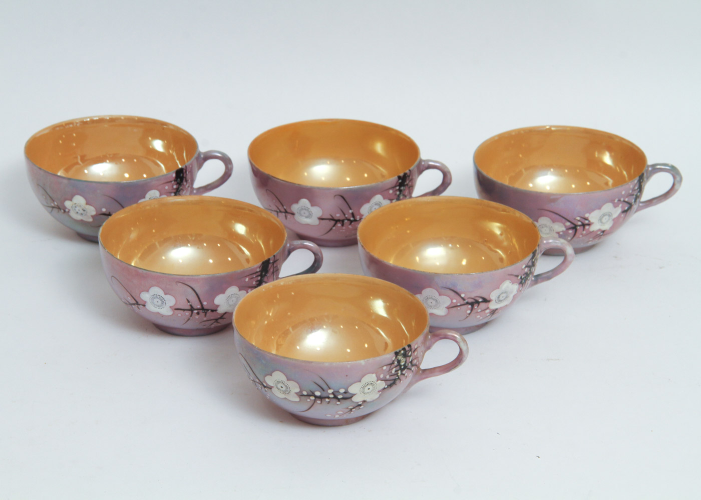 Hoha Yu Shoten and Co. Lusterware Tea Set and Serving Pieces