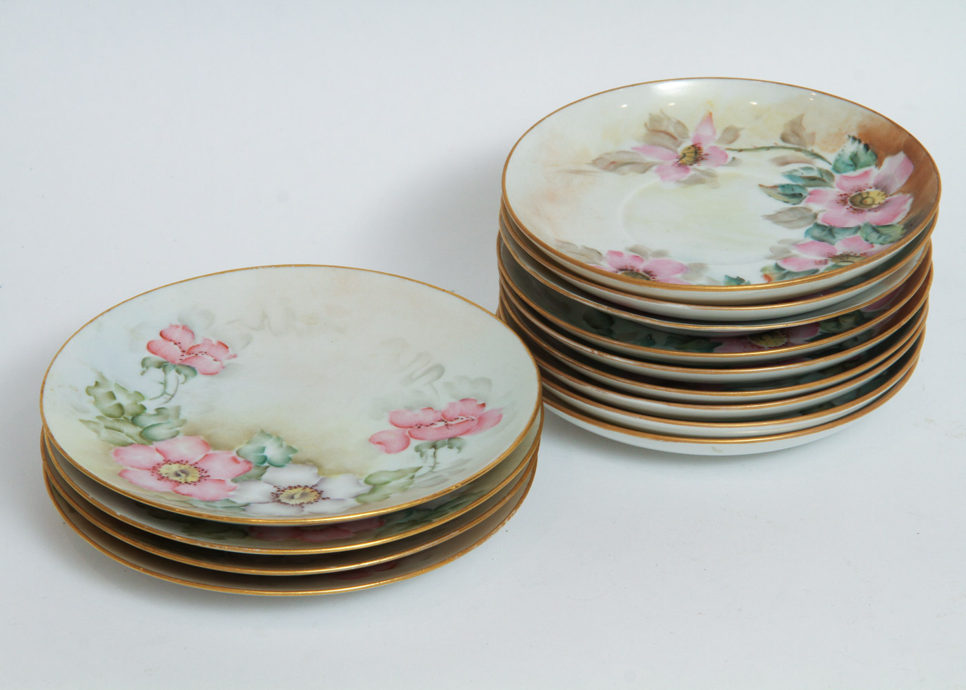 Generous Assortment of Amateur Hand-Painted Floral China
