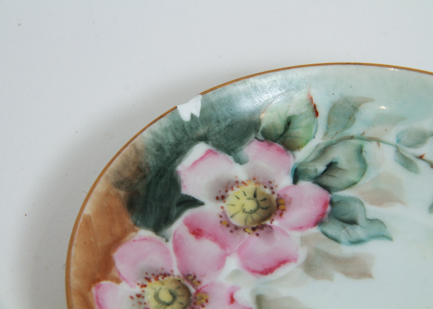 Generous Assortment of Amateur Hand-Painted Floral China