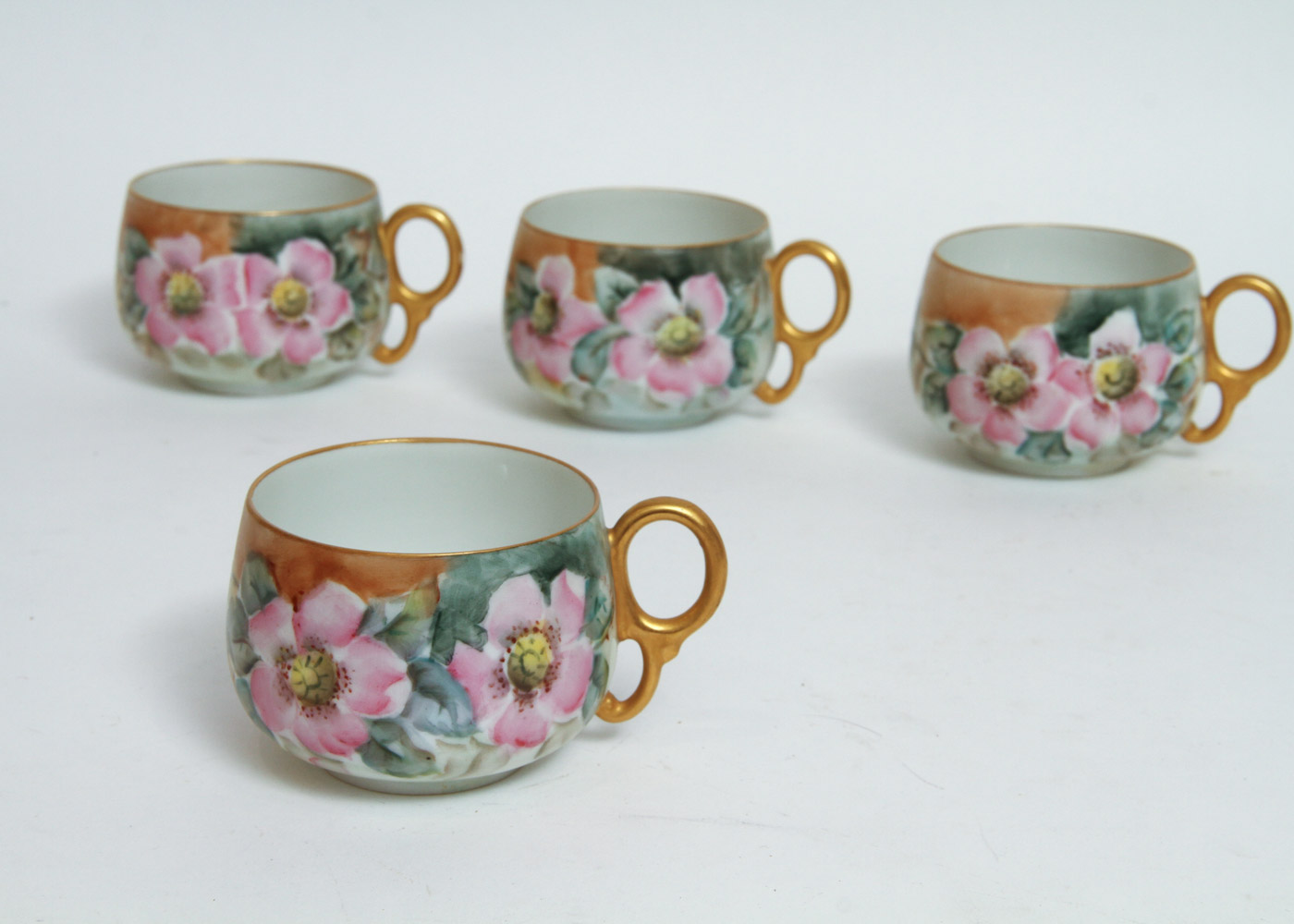 Generous Assortment of Amateur Hand-Painted Floral China