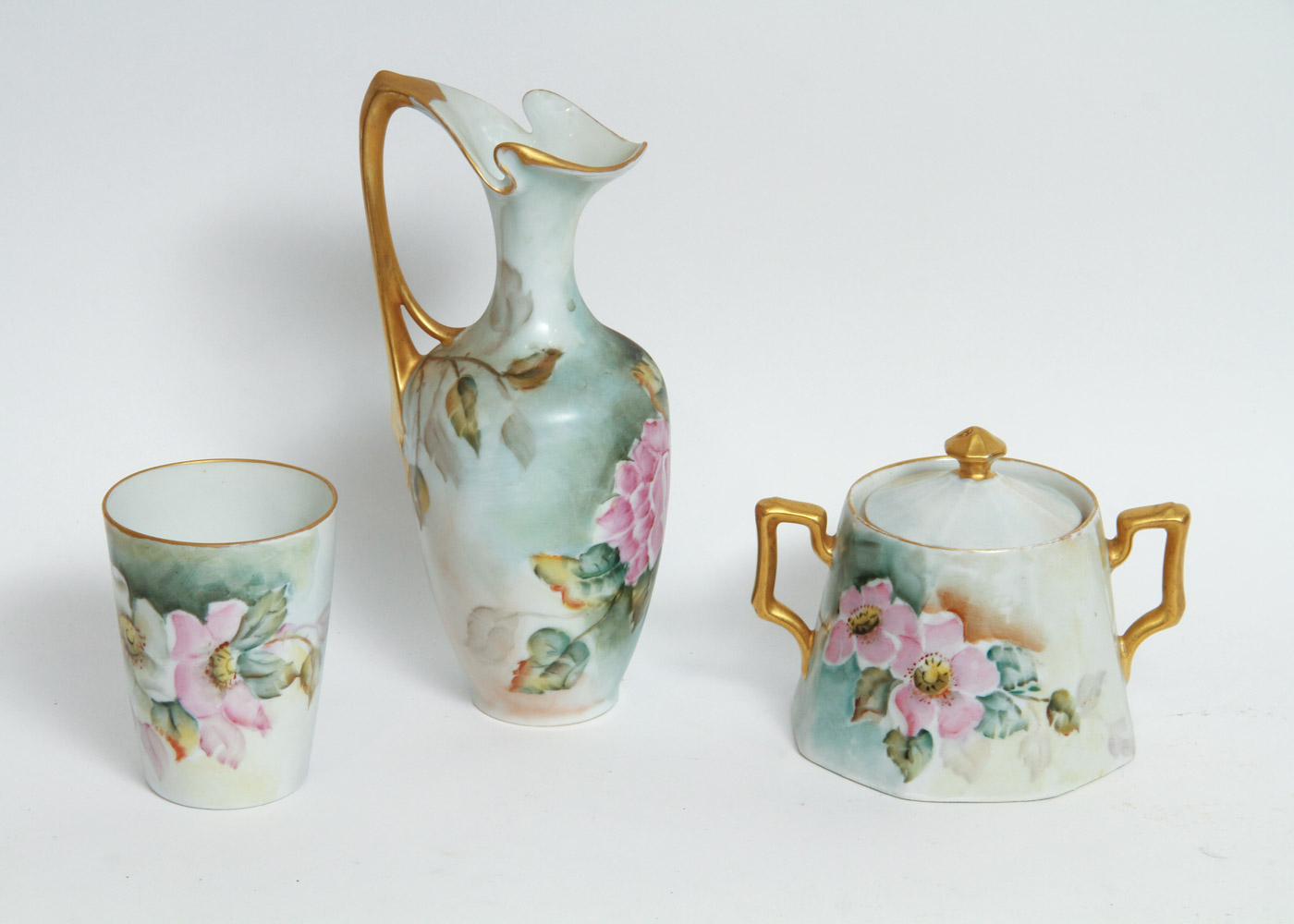 Generous Assortment of Amateur Hand-Painted Floral China