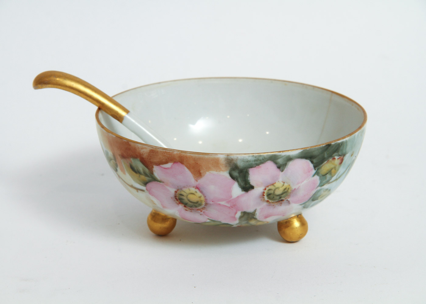 Generous Assortment of Amateur Hand-Painted Floral China