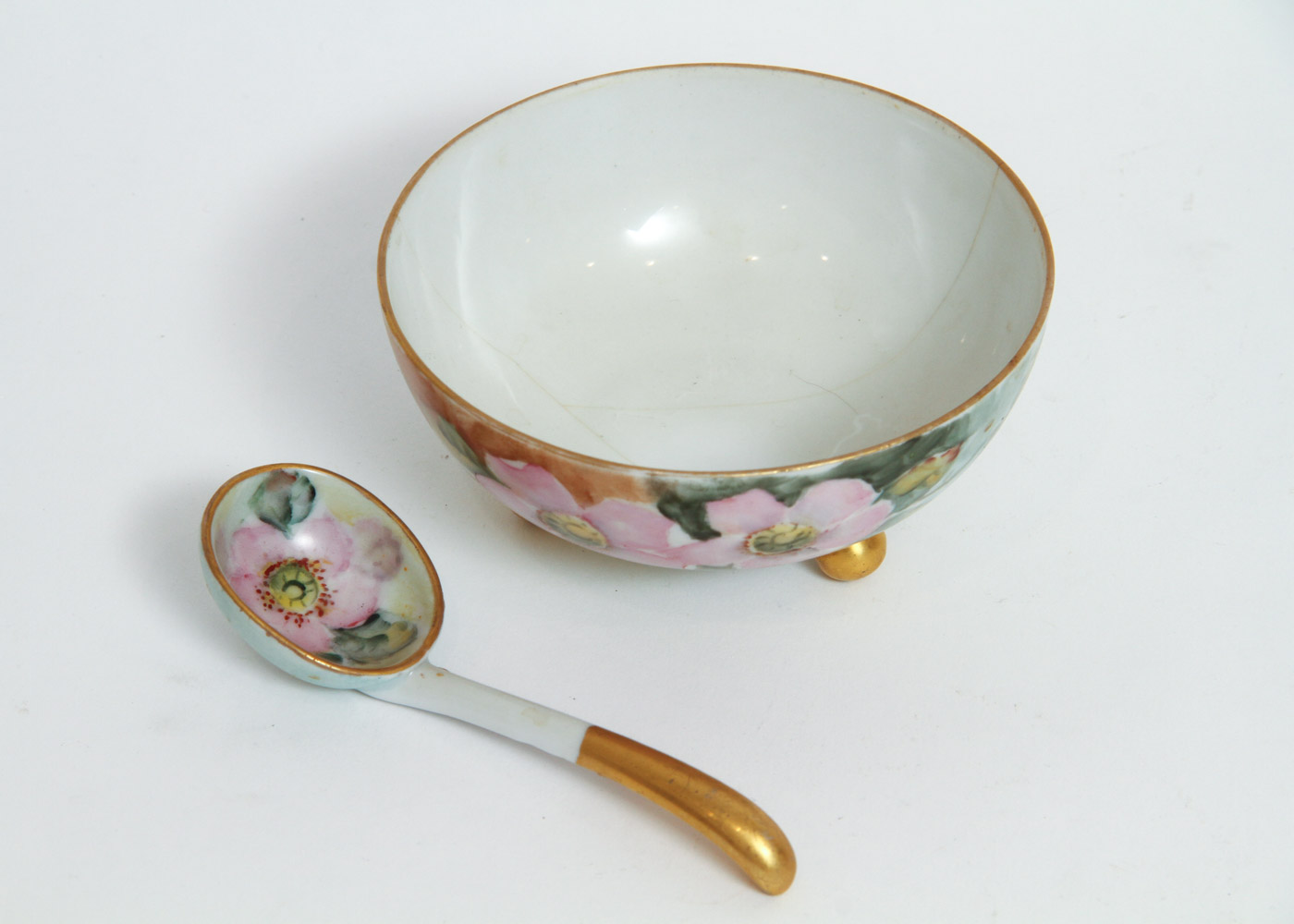 Generous Assortment of Amateur Hand-Painted Floral China