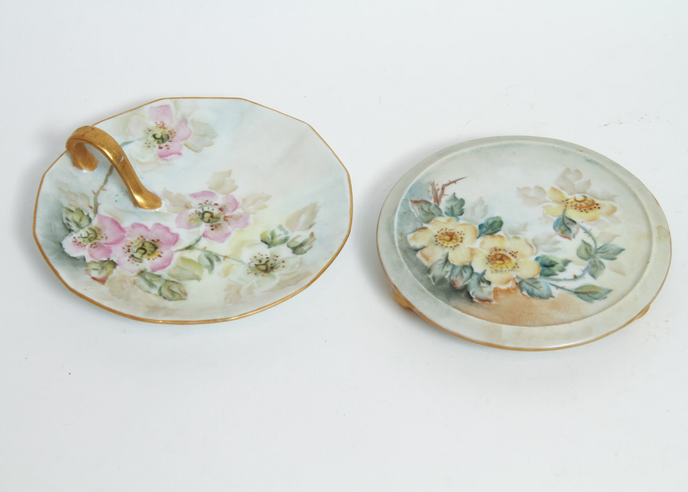 Generous Assortment of Amateur Hand-Painted Floral China