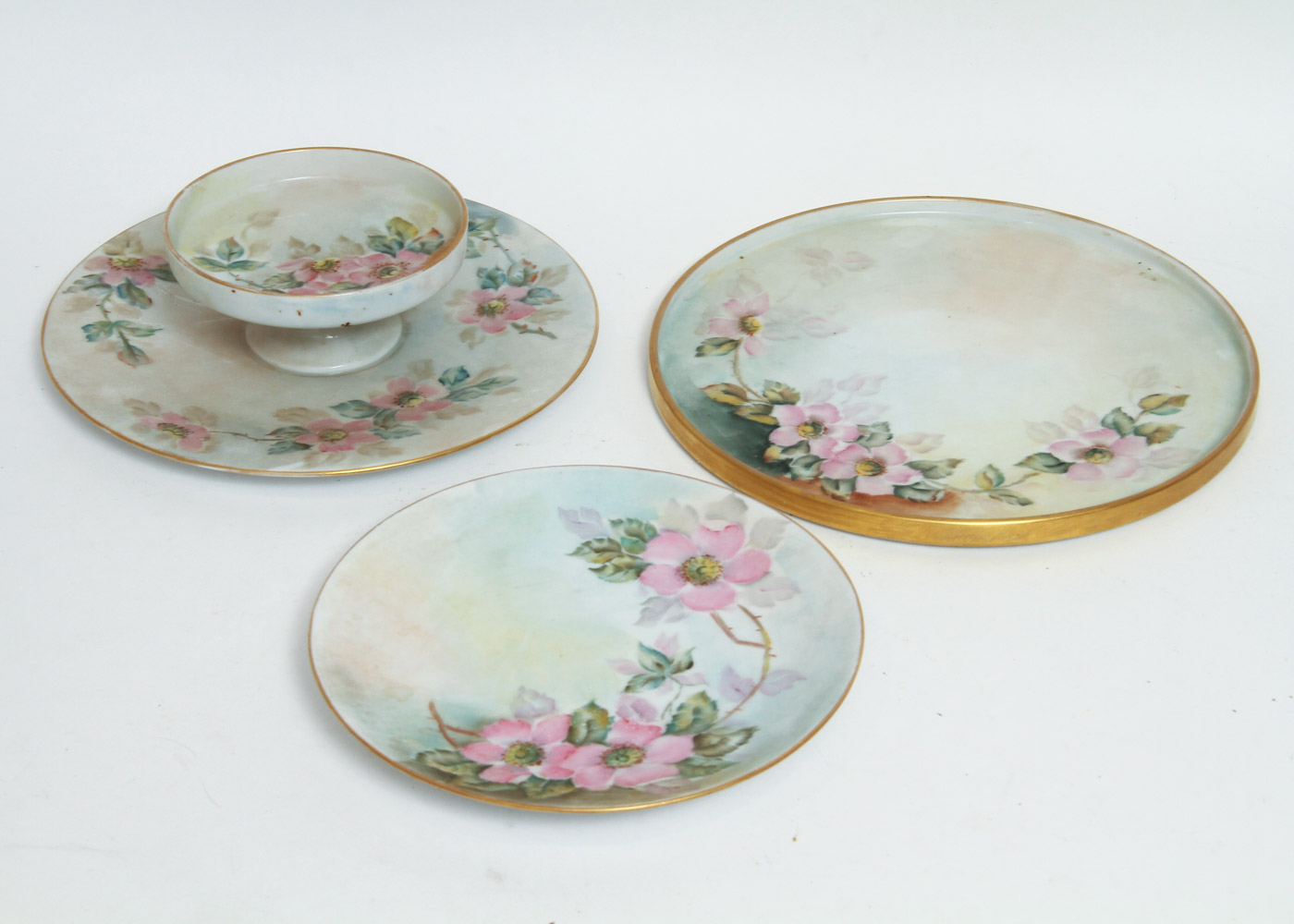Generous Assortment of Amateur Hand-Painted Floral China
