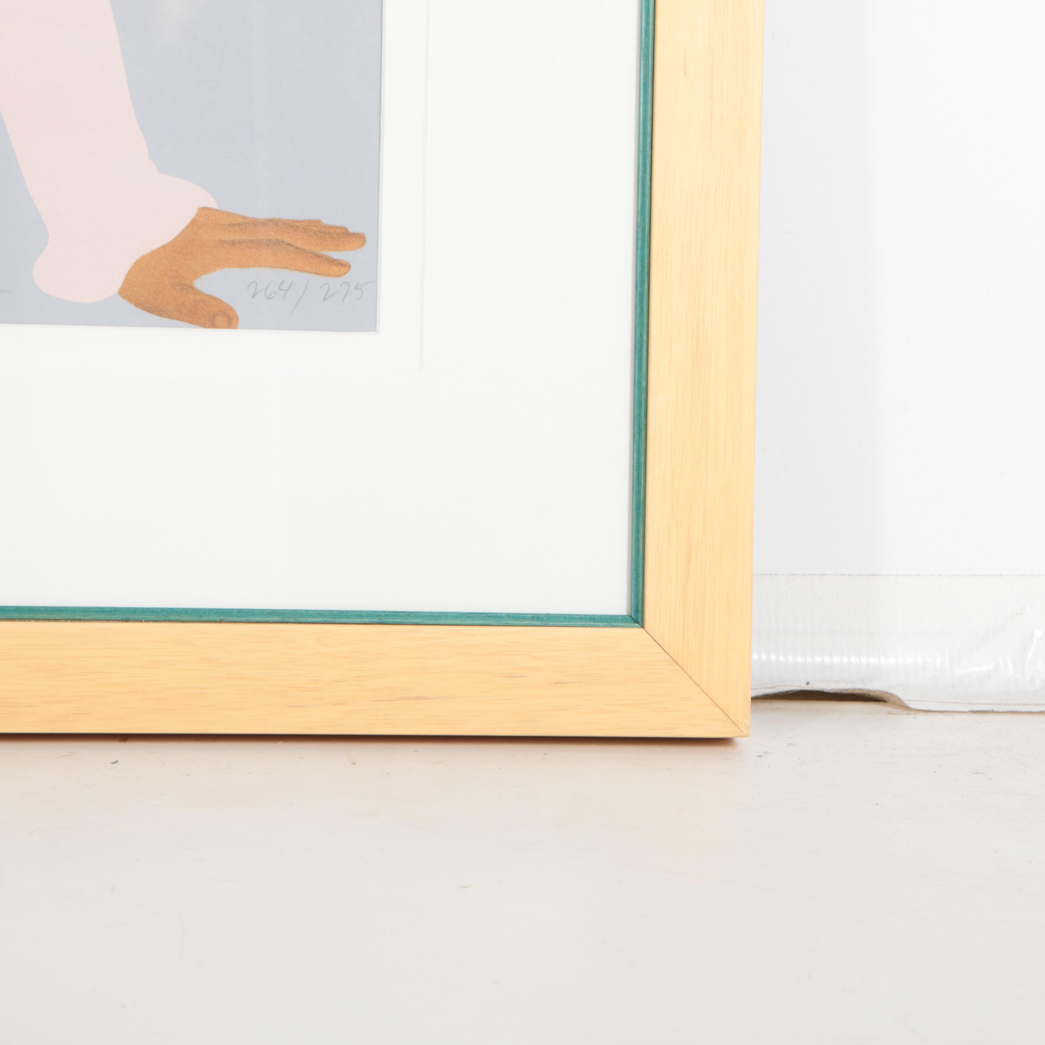 Pegge Hopper Limited Edition Serigraph on Paper of Two Women