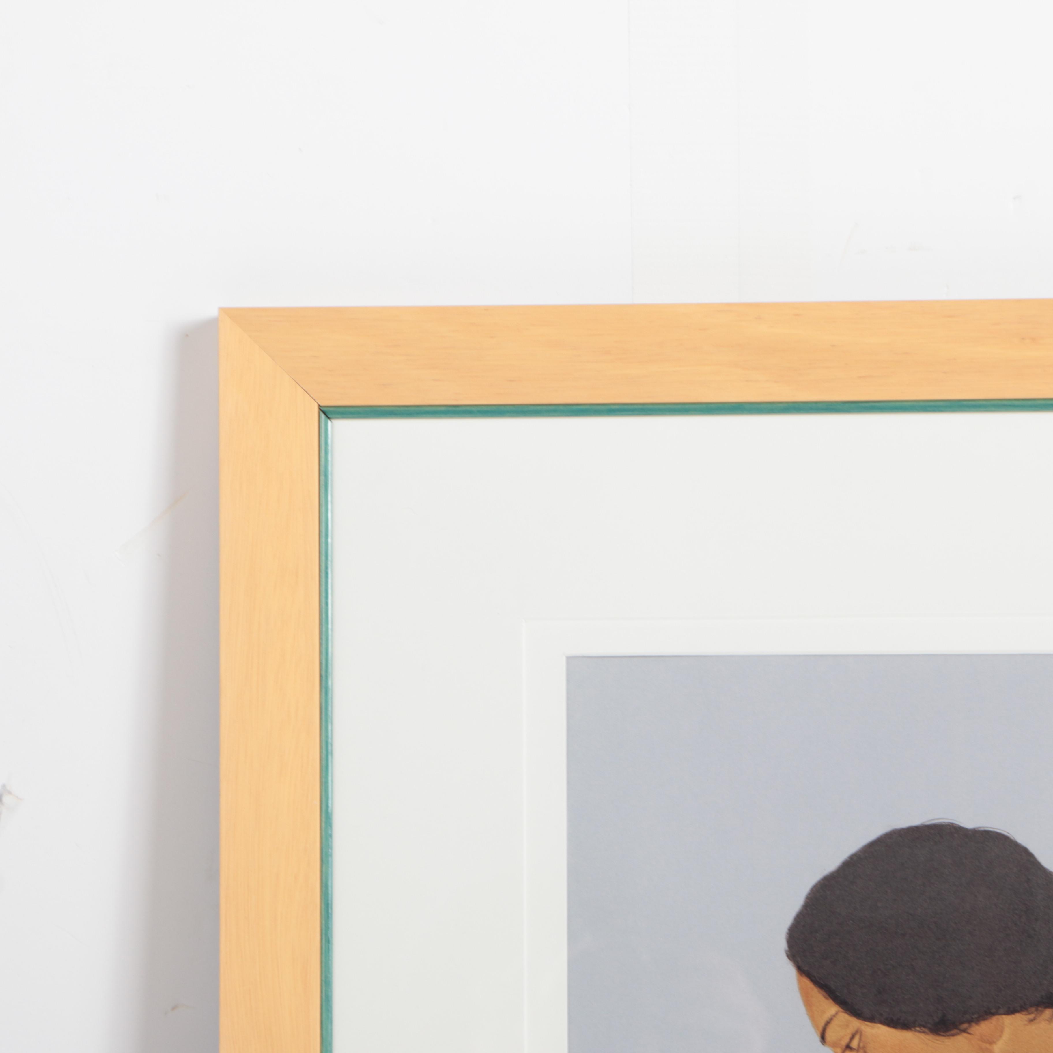 Pegge Hopper Limited Edition Serigraph on Paper of Two Women