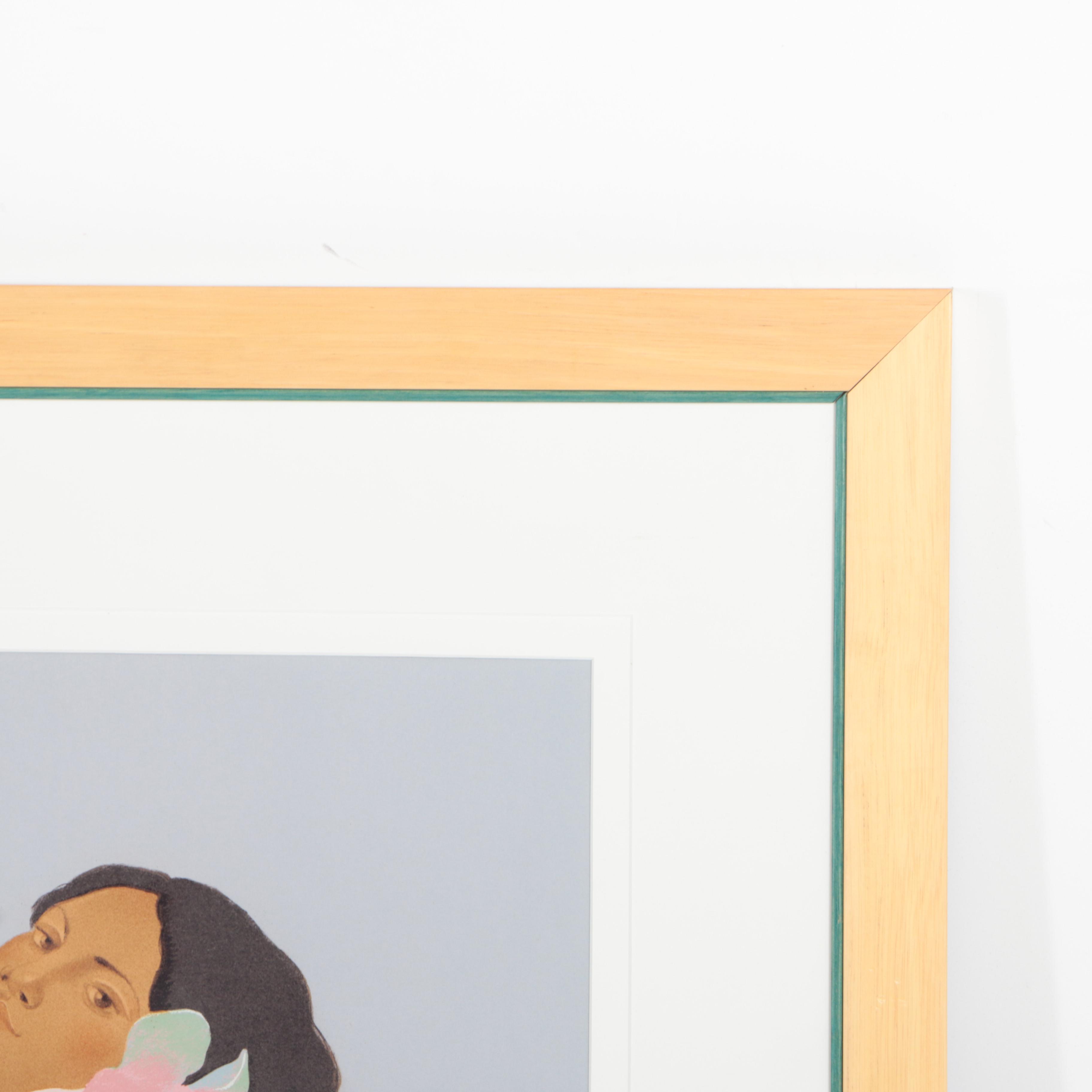 Pegge Hopper Limited Edition Serigraph on Paper of Two Women