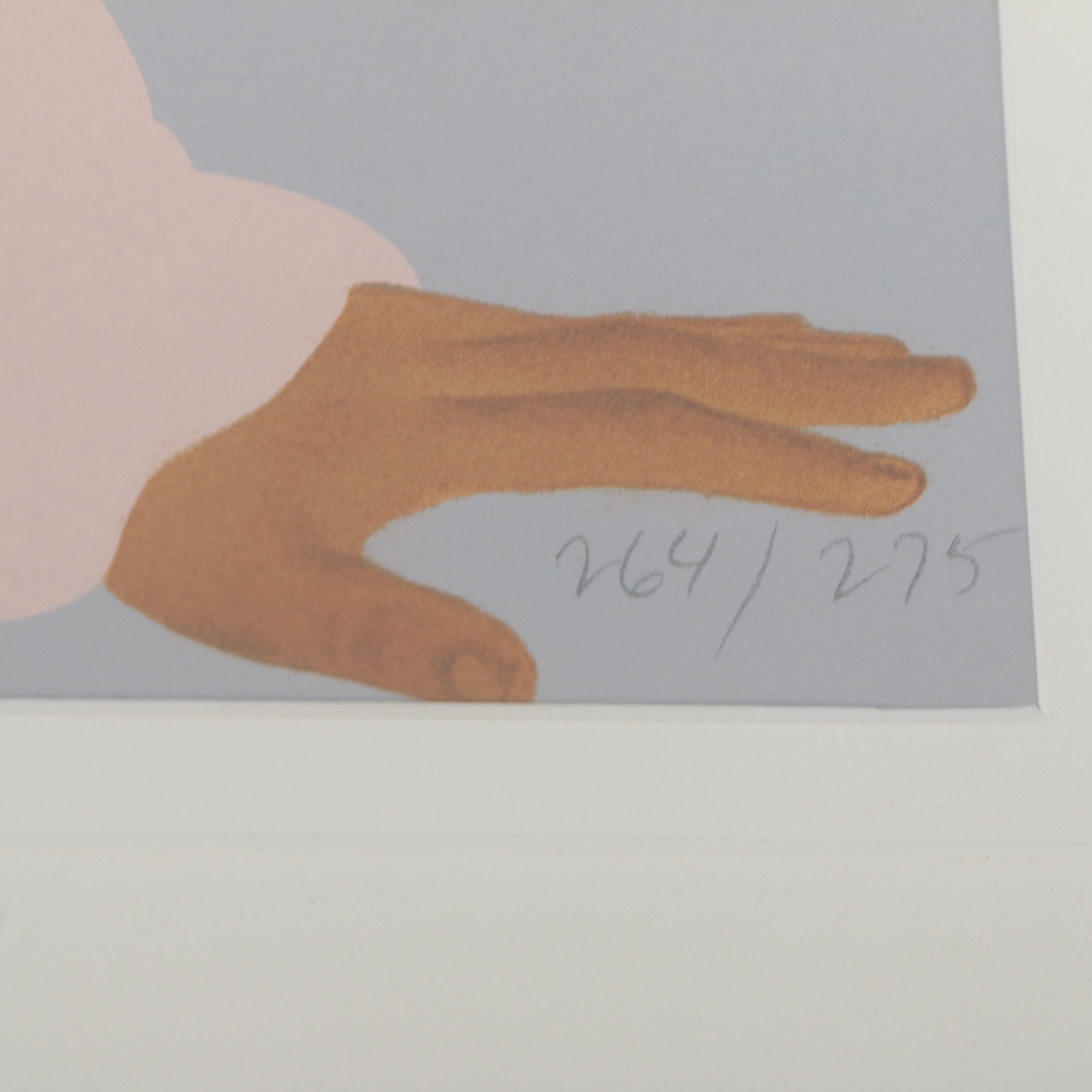 Pegge Hopper Limited Edition Serigraph on Paper of Two Women