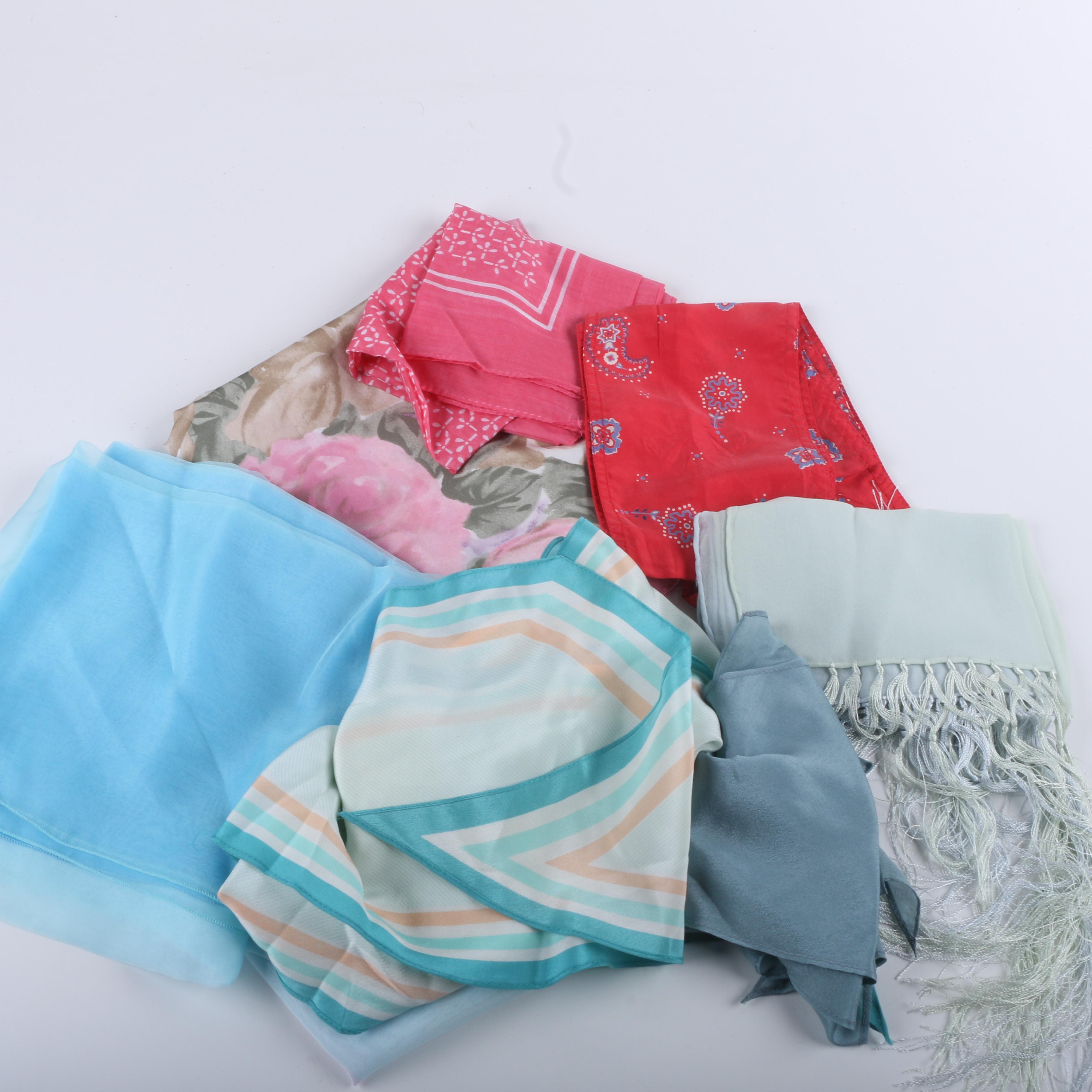 Collection of Vintage Scarves