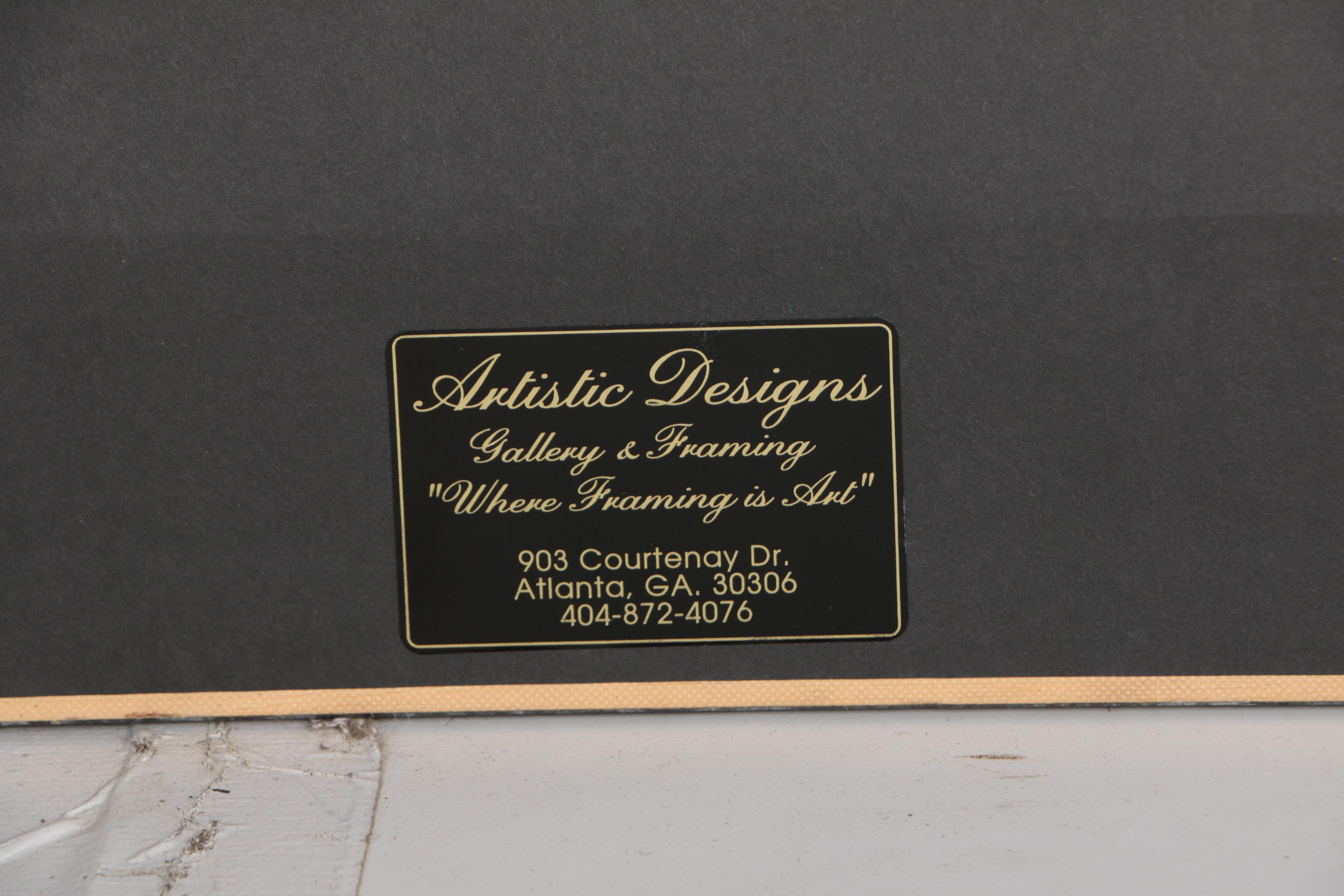 Celeste Peters Mixed Media Collage on Paper "Corinthian Oranges"