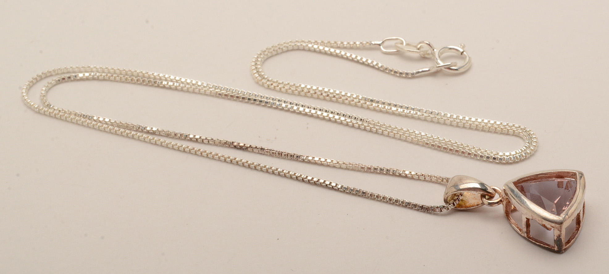 Sterling Silver Zandrite Necklace and Earring Set