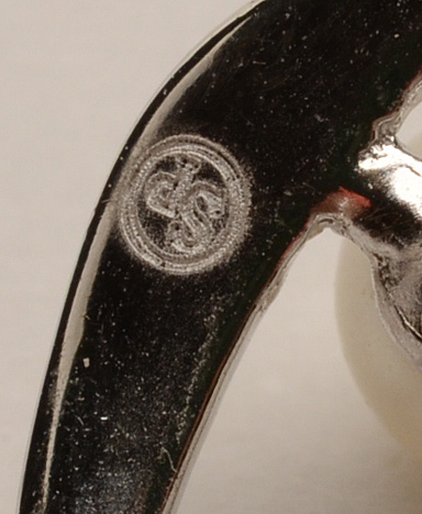 Sterling Faux Pearl Necklace and Earring Set