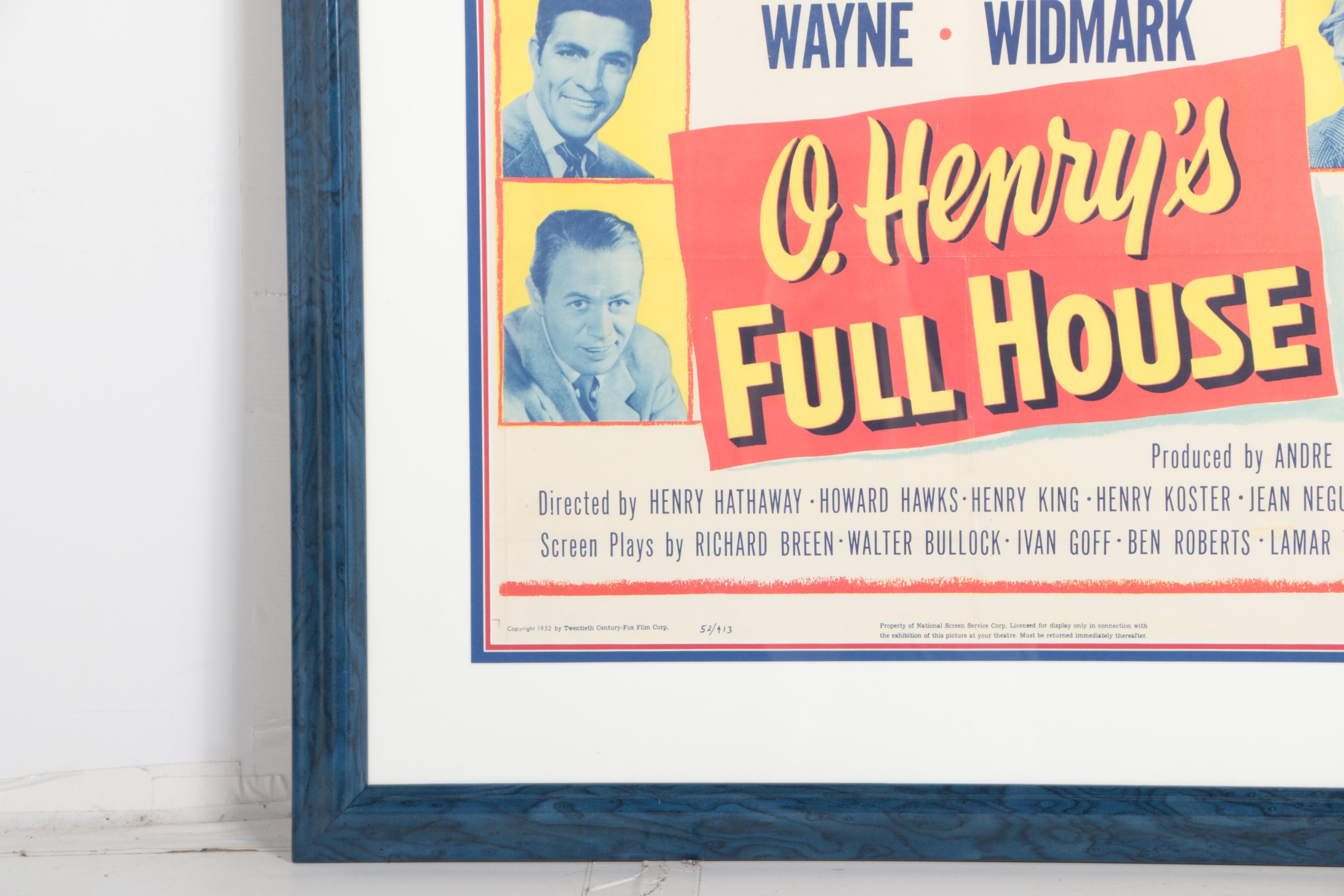1952 Movie Poster for "O. Henry's Full House"
