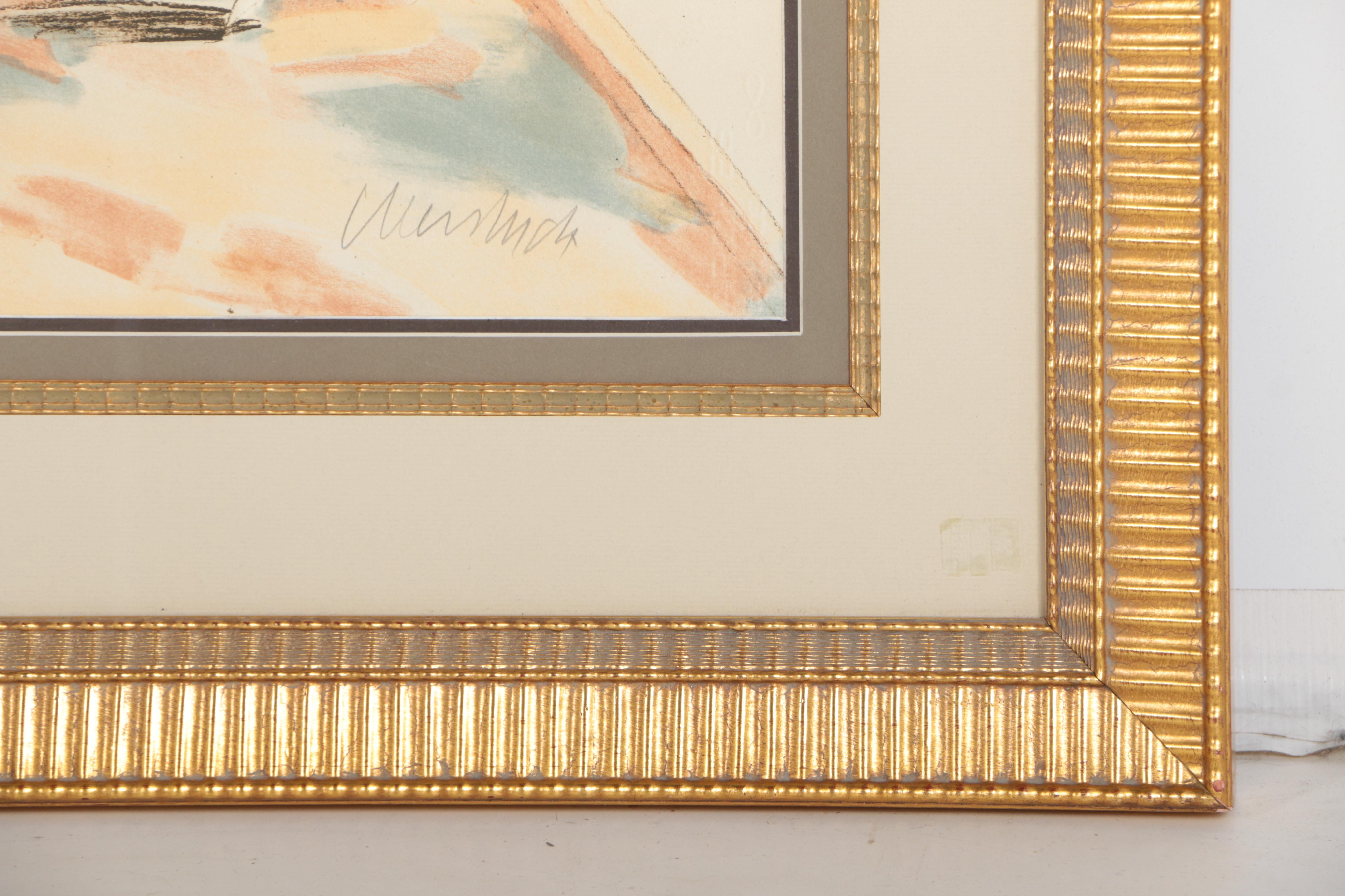 Claude Weisbuch Limited Edition Lithograph of a Violinist