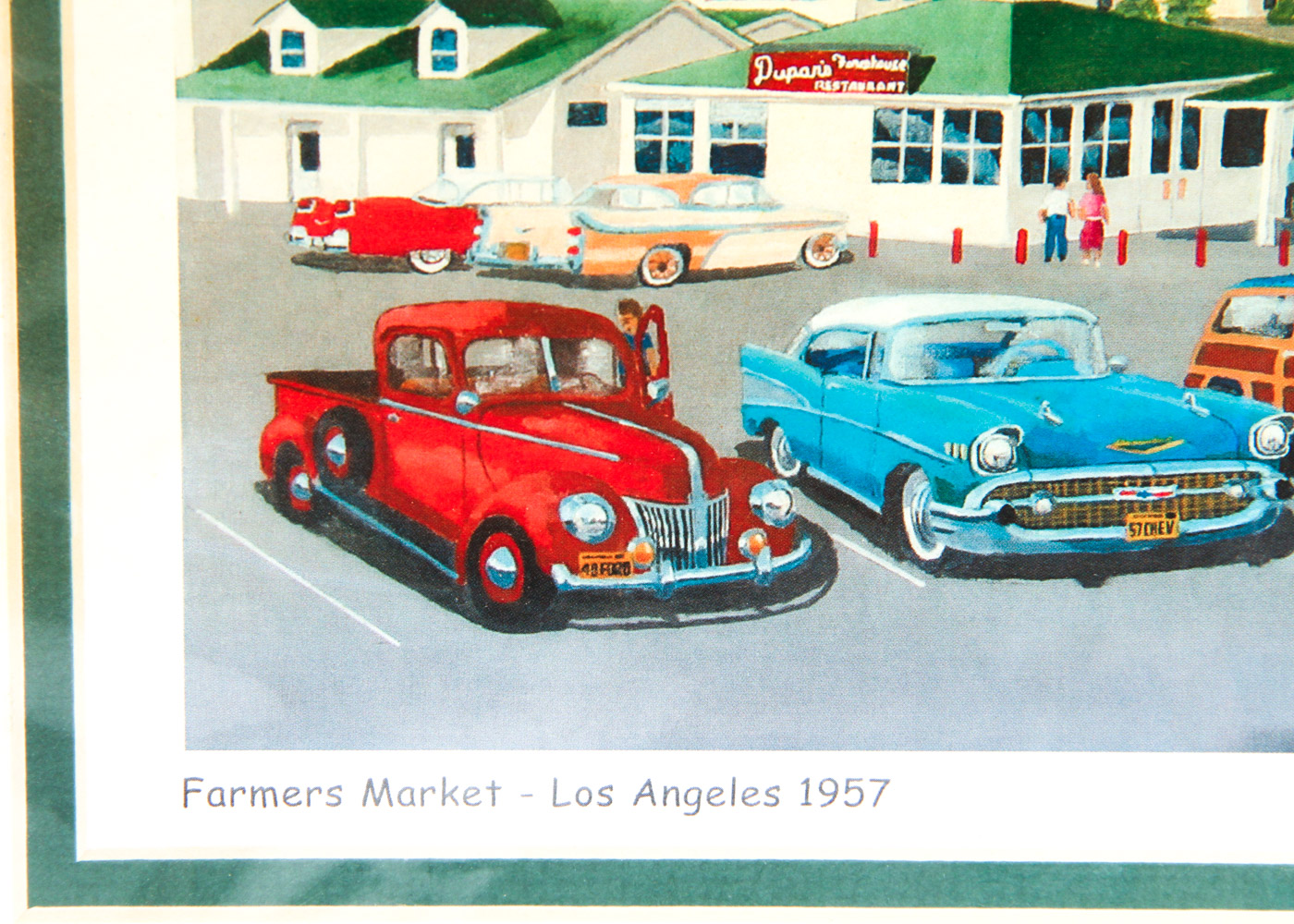Stan Cline Lithograph on Paper "Farmers Market - Los Angeles 1957"