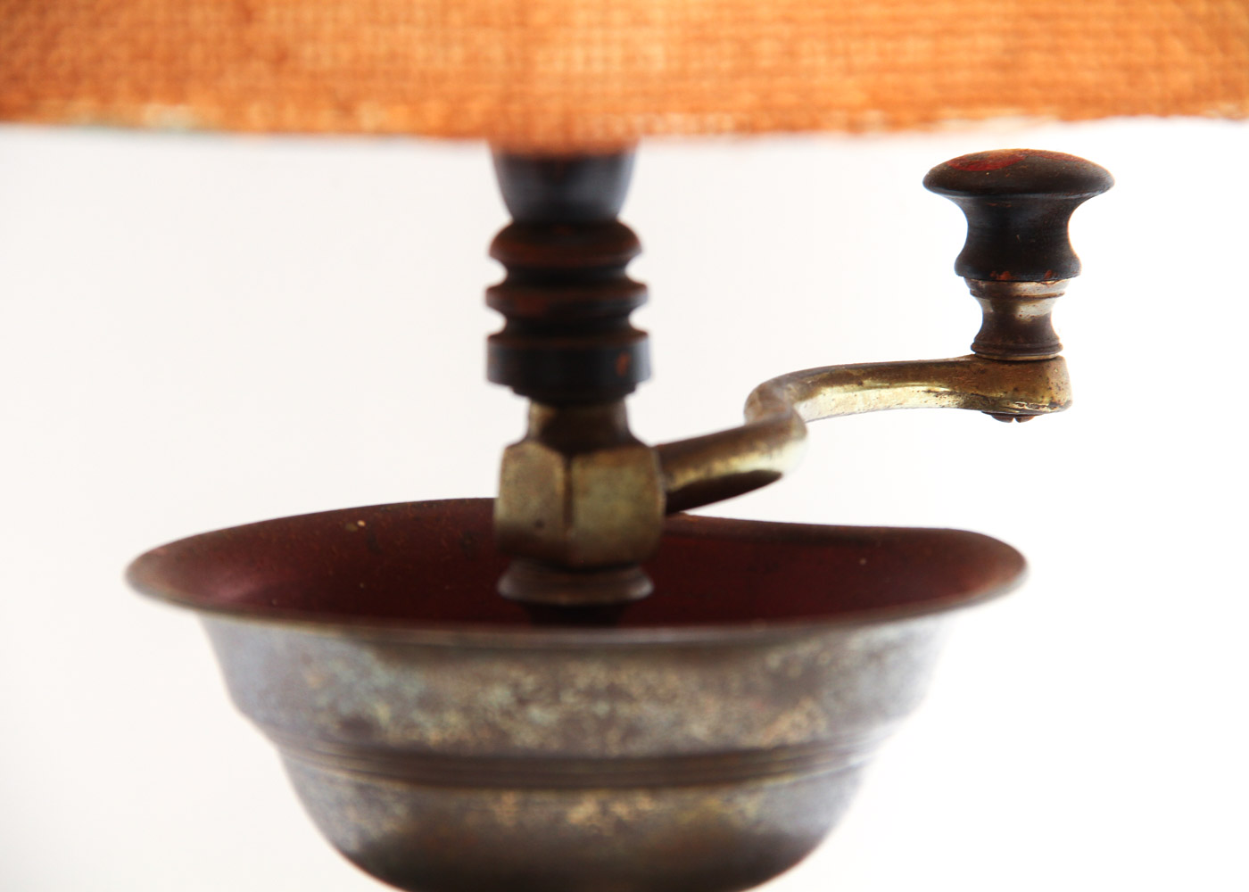 Vintage Coffee Grinder Table Lamp