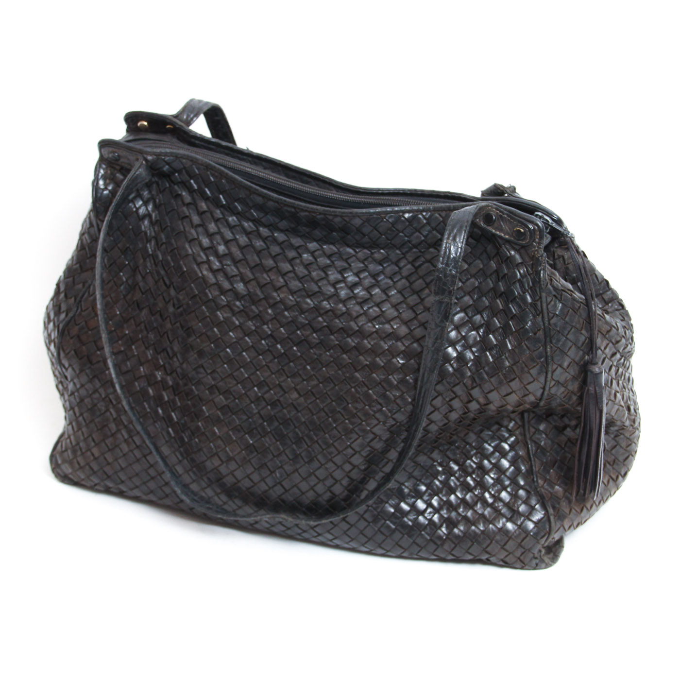 Cosci Italian Woven Leather Handbag